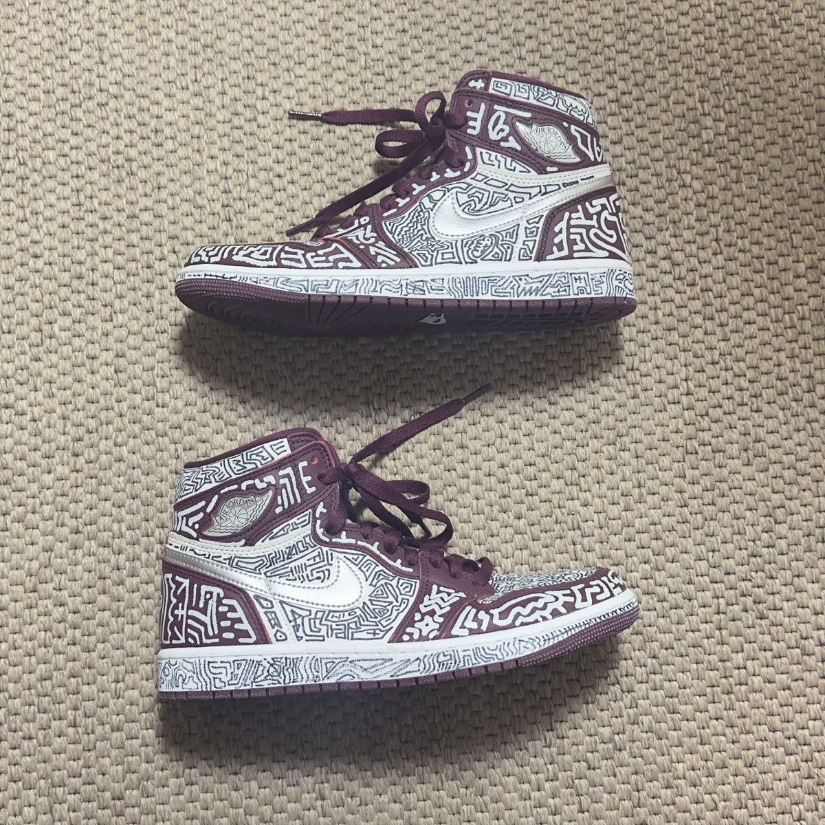 Nike Air Jordan 1 High "Doodlized" custom Size US 7 / EU 40 - 2 Thumbnail