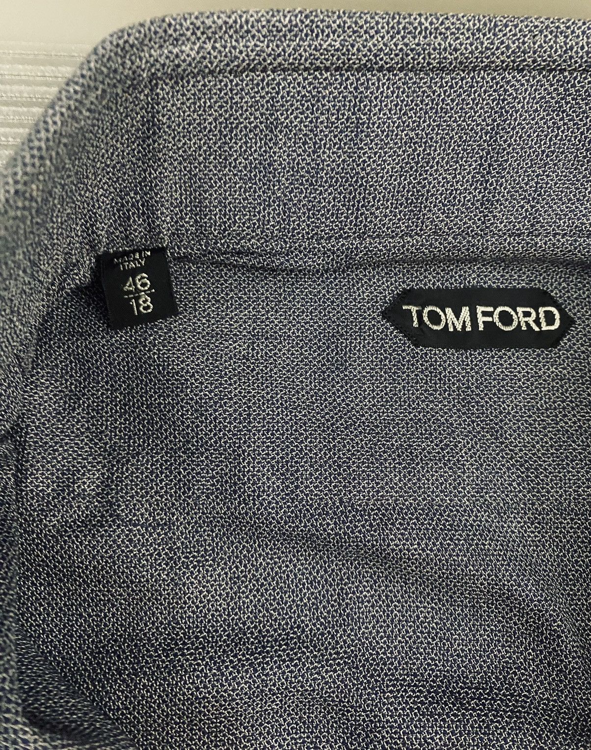 Tom Ford Tom Ford denim blue shirt 18 46e NWOT Size US XXL / EU 58 / 5 - 7 Thumbnail