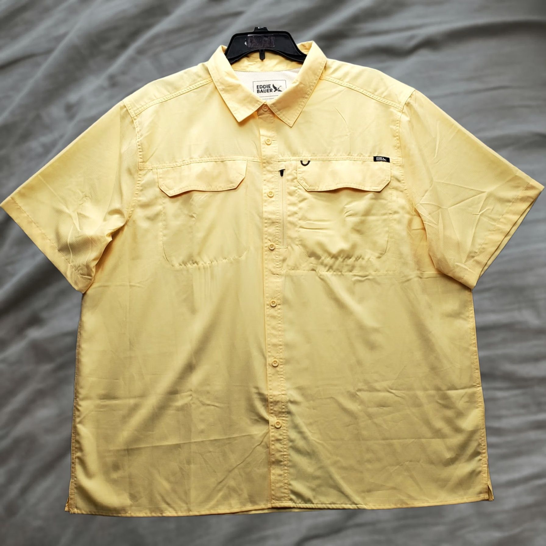 Eddie Bauer Eddie Bauer Fishing Shirt Mens XXL Yellow Woven Tech Relaxed Fit Collar Button-Up Size US XXL / EU 58 / 5 - 1 Thumbnail