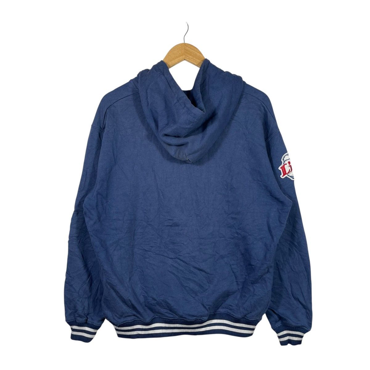 Vintage VINTAGE 90s SEIBU LIONS Baseball Zip Up Hoodie Blue Big Logo Size US L / EU 52-54 / 3 - 4 Thumbnail