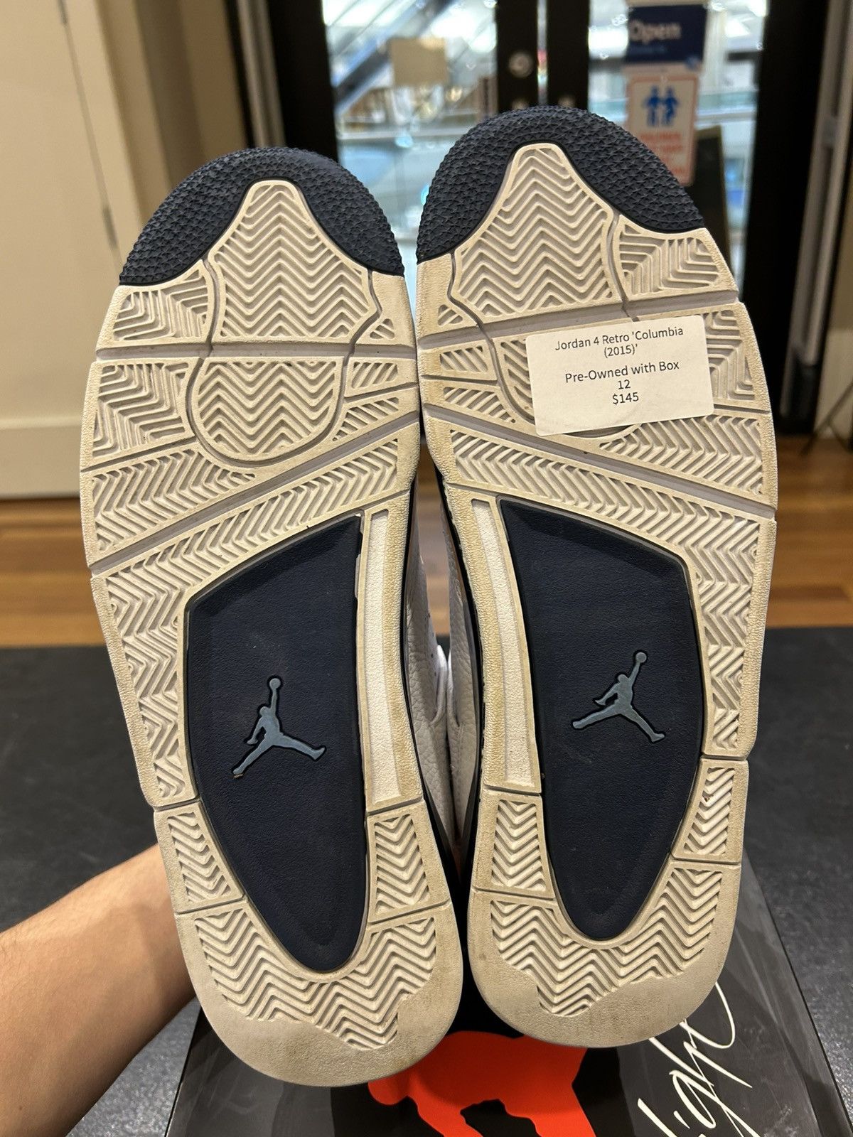 Jordan Brand Jordan 4 Retro ‘Columbia’ Size US 12 / EU 45 - 5 Thumbnail