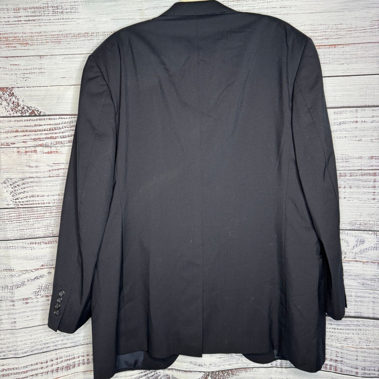 Brooks Brothers Brooks Brothers Brooksease 45L Black Wool 2 Button Blazer Size US S / EU 44-46 / 1 - 5 Thumbnail
