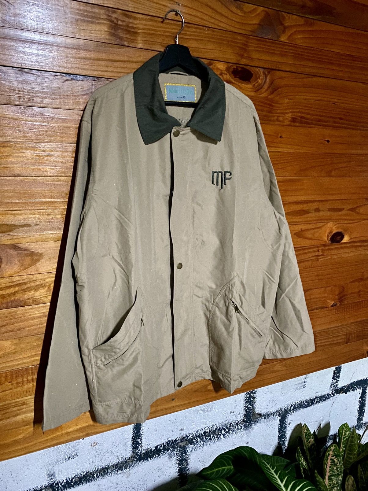 Vintage Vintage Mountain Fog Coach Jacket 90s Beige Windbreaker Size US XL / EU 56 / 4 - 5 Thumbnail