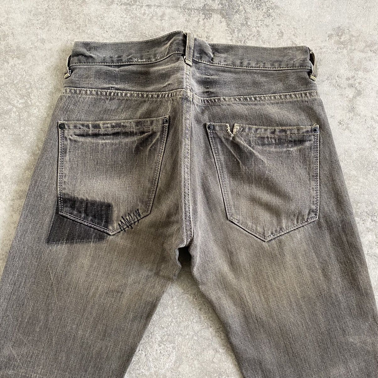 Japanese Brand Vintage Vibgyor Ash Grey Reworked Repaired Jeans Size US 28 / EU 44 - 13 Thumbnail