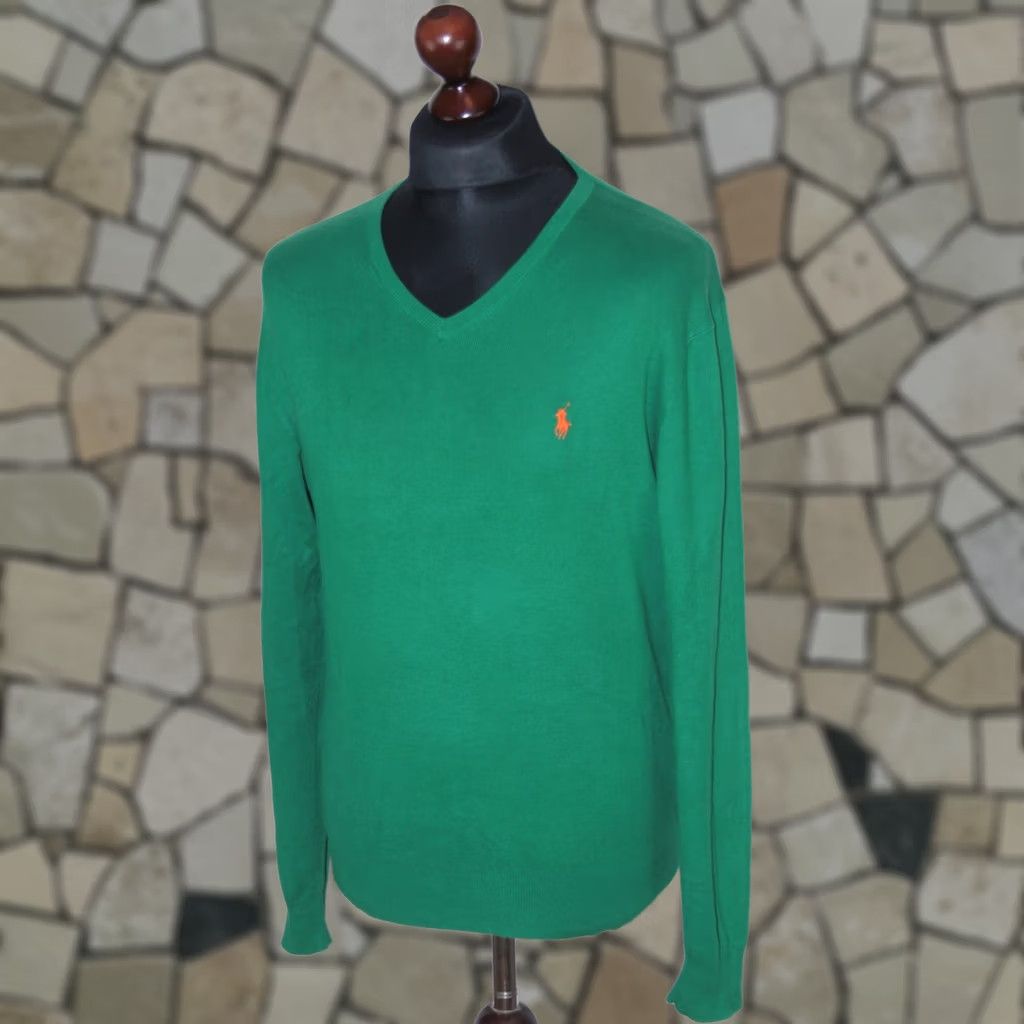 Polo Ralph Lauren Polo by Ralph Lauren Shirt Mens M Green Cotton Pullover Jumper Sweater Size US M / EU 48-50 / 2 - 1 Thumbnail