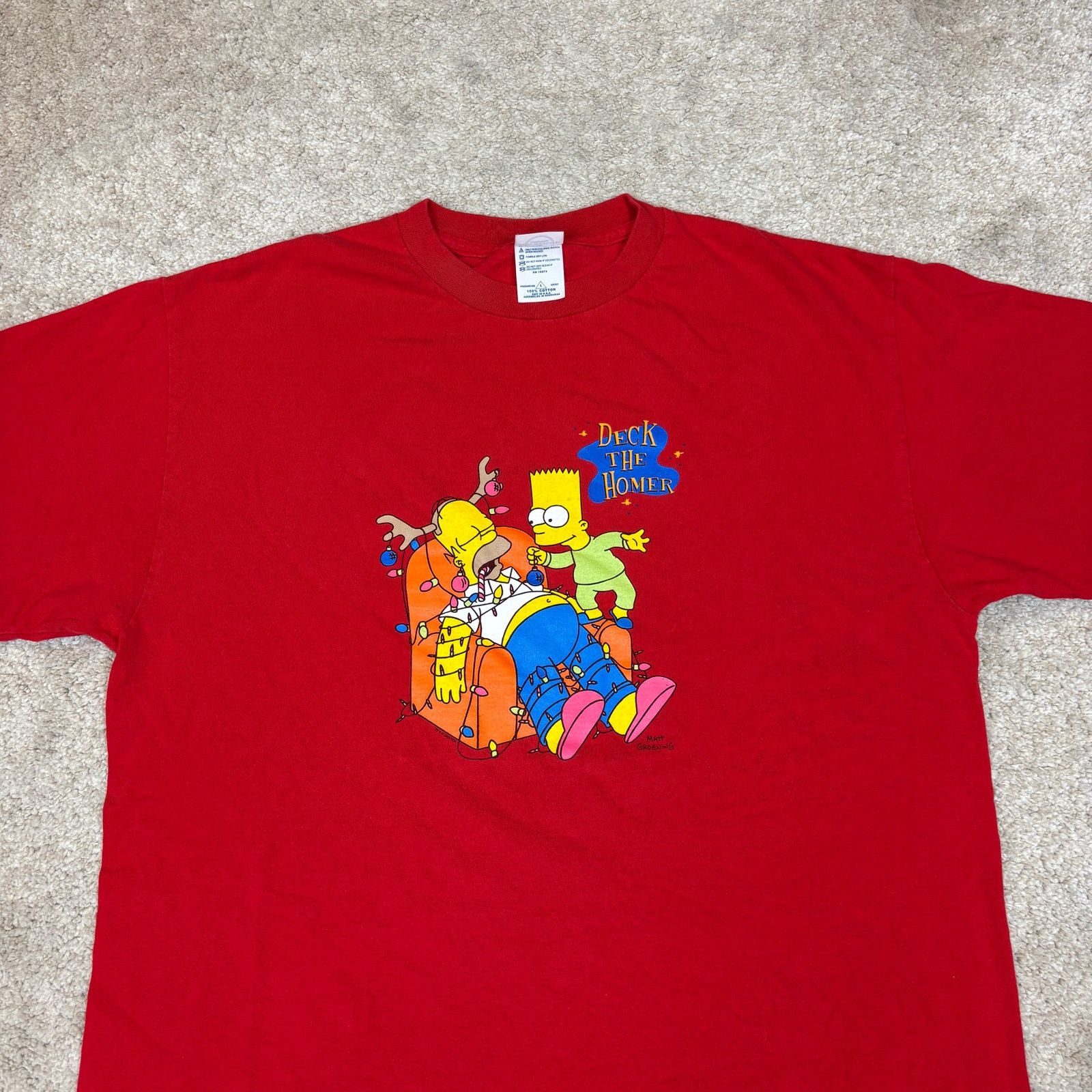 Delta Vintage The Simpsons Deck The Homer Christmas Shirt Men's L Size US L / EU 52-54 / 3 - 2 Thumbnail