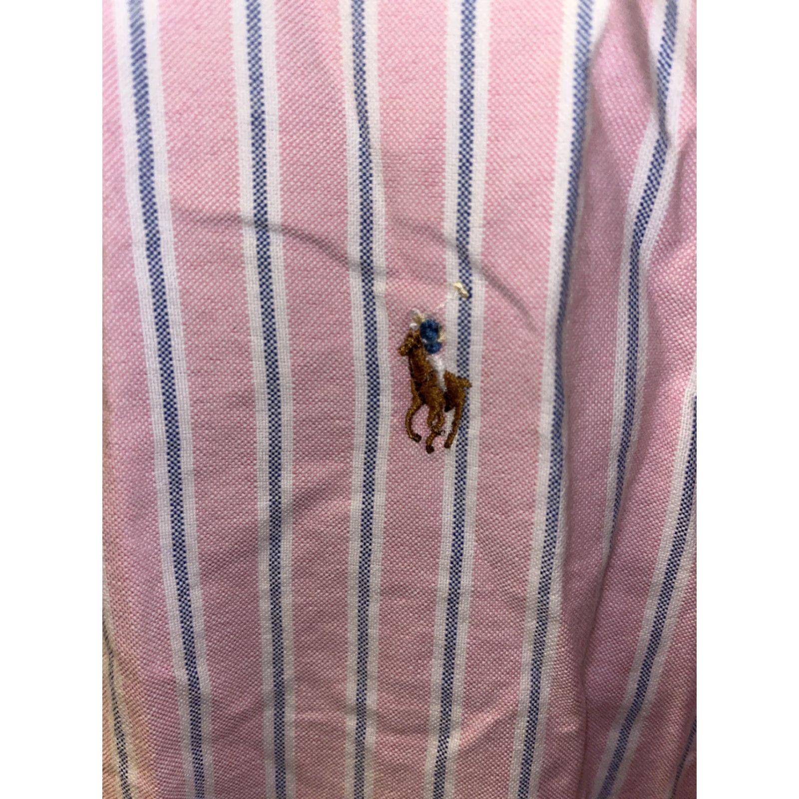 Ralph Lauren Ralph Lauren Mens Dress Shirt Classic Fit Size 17 Multicolor Striped Button-Up Long Sleeve Size 46R - 2 Thumbnail