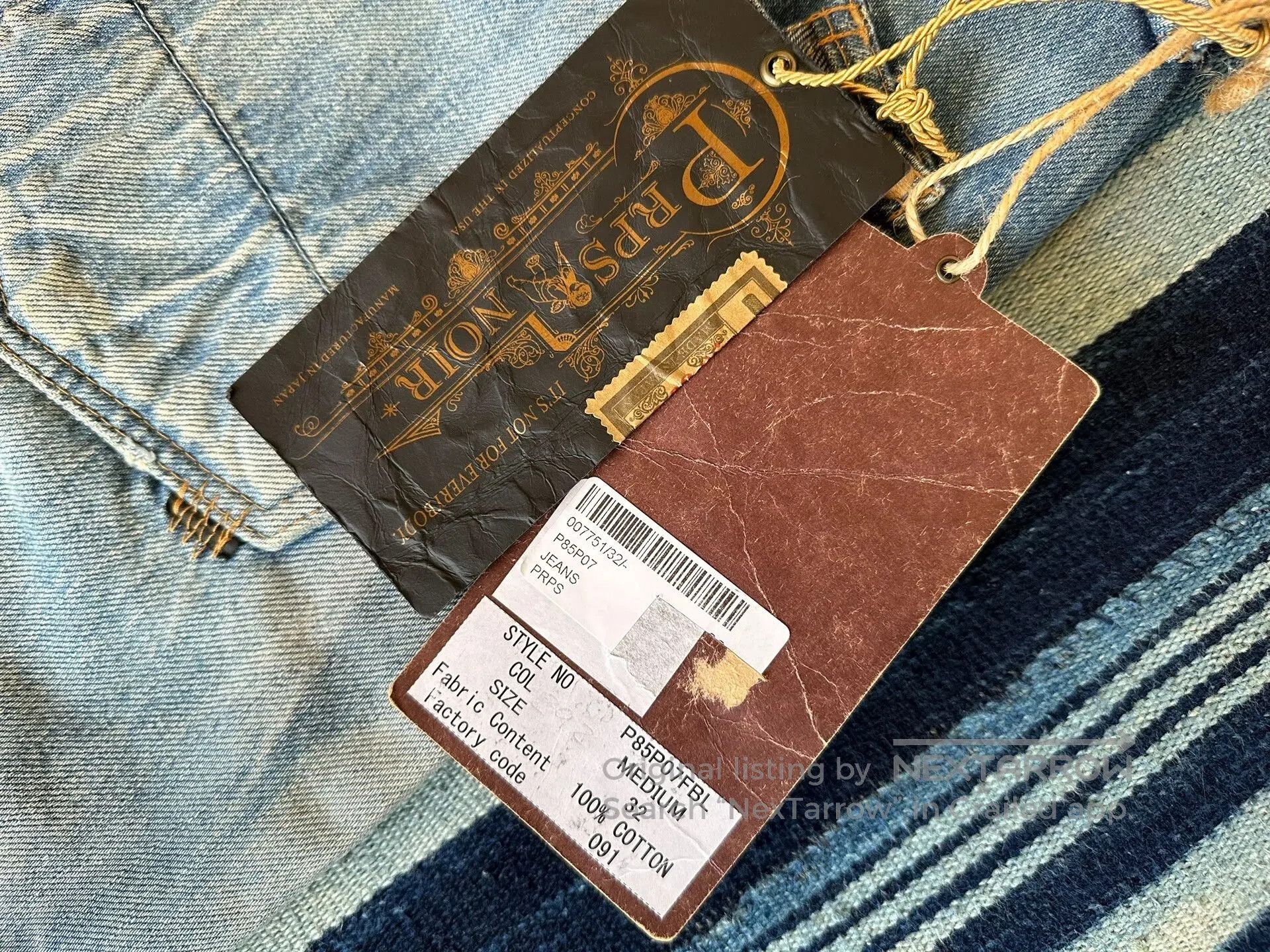 Prps dark wash patchwork denim jeans. Size US 32 / EU 48 - 9 Thumbnail
