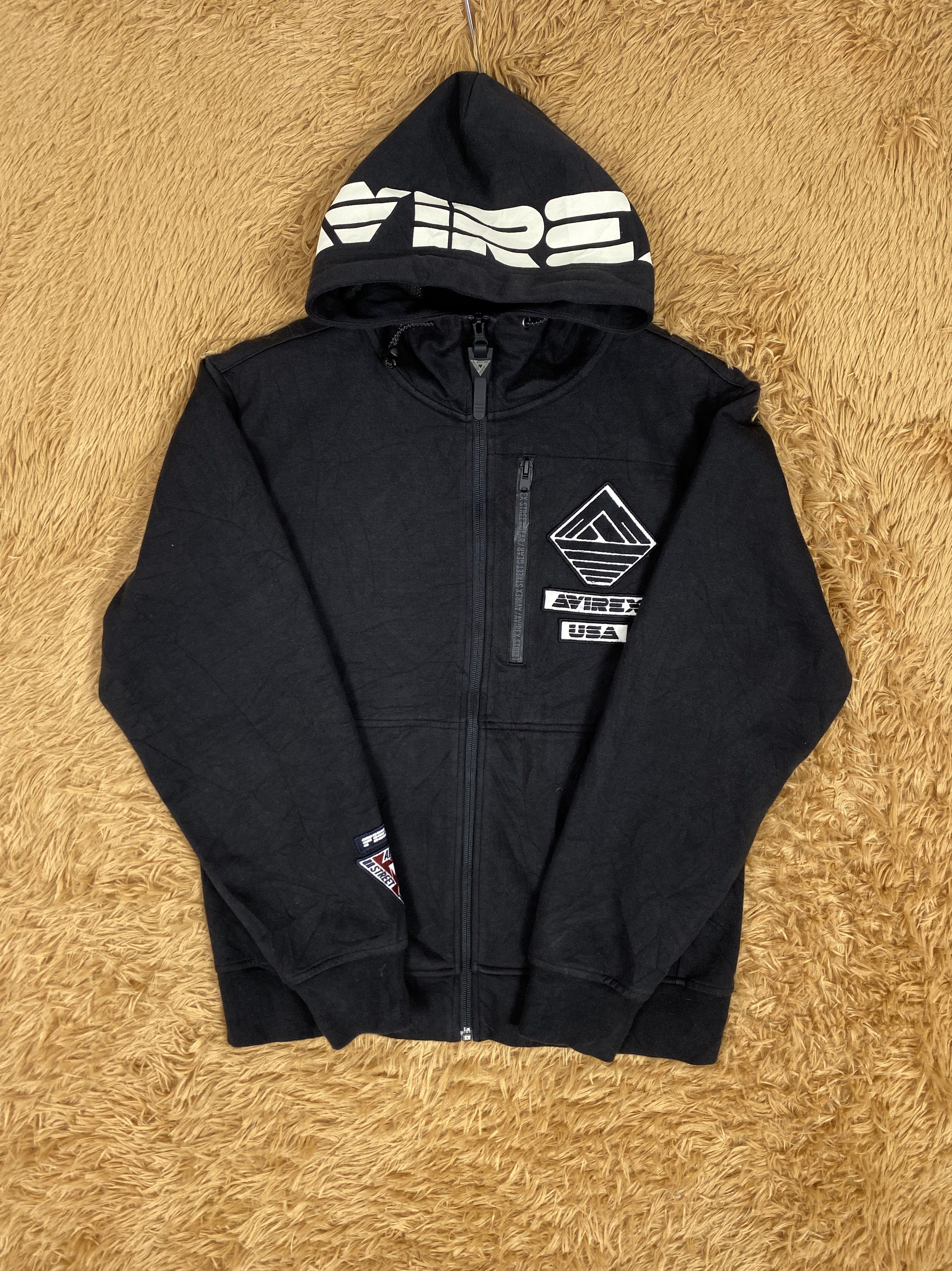 Avirex Vintage Avirex Big Logo on Hoodie Sweaters PS0161 Size US M / EU 48-50 / 2 - 3 Thumbnail