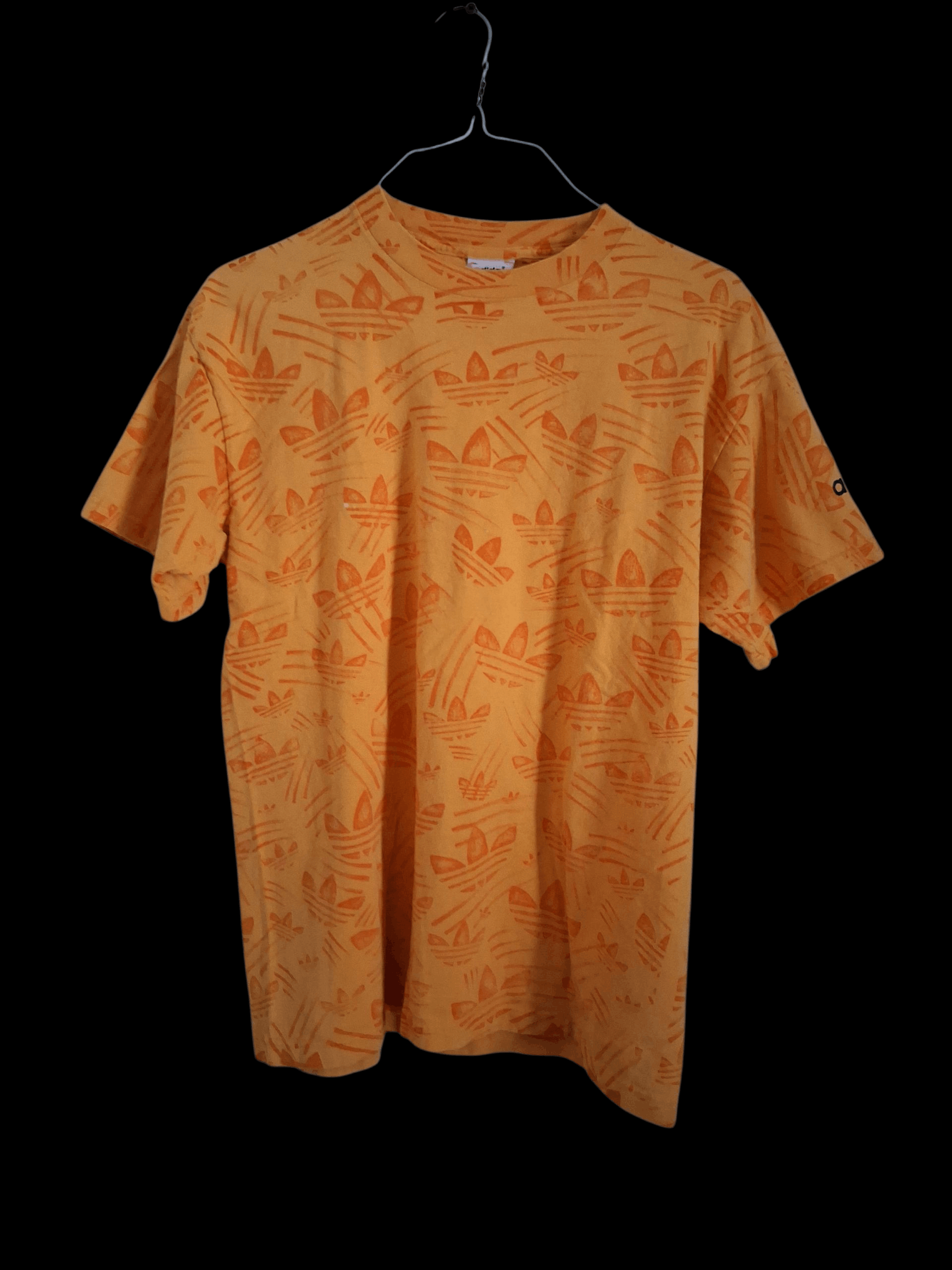 Adidas Vintage Adidas AOP Men's Orange Medium T Shirt T Size US M / EU 48-50 / 2 - 1 Thumbnail