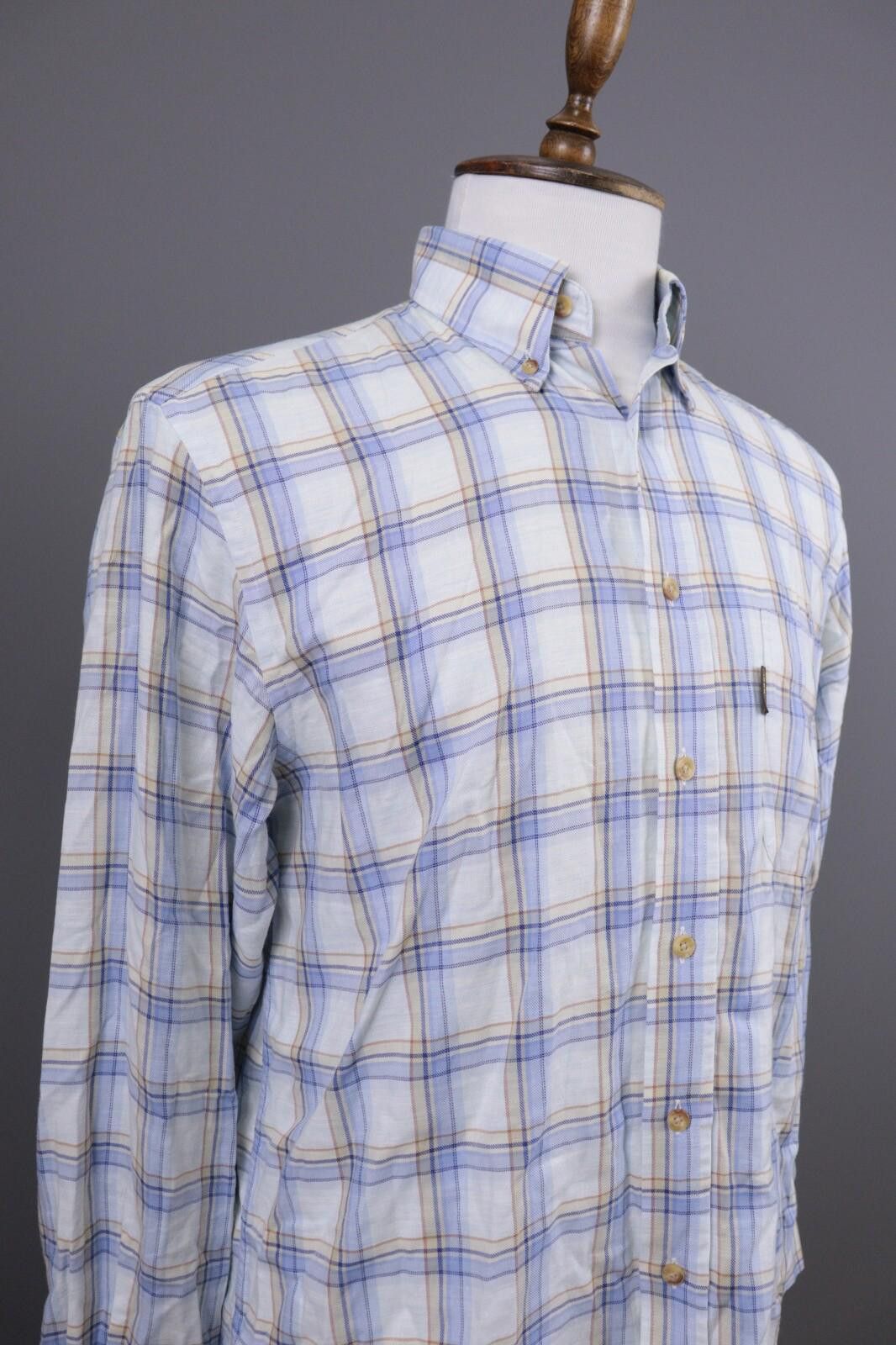 Barbour Barbour Regular Fit White Check Plaid Shirt Size M Size US M / EU 48-50 / 2 - 6 Thumbnail