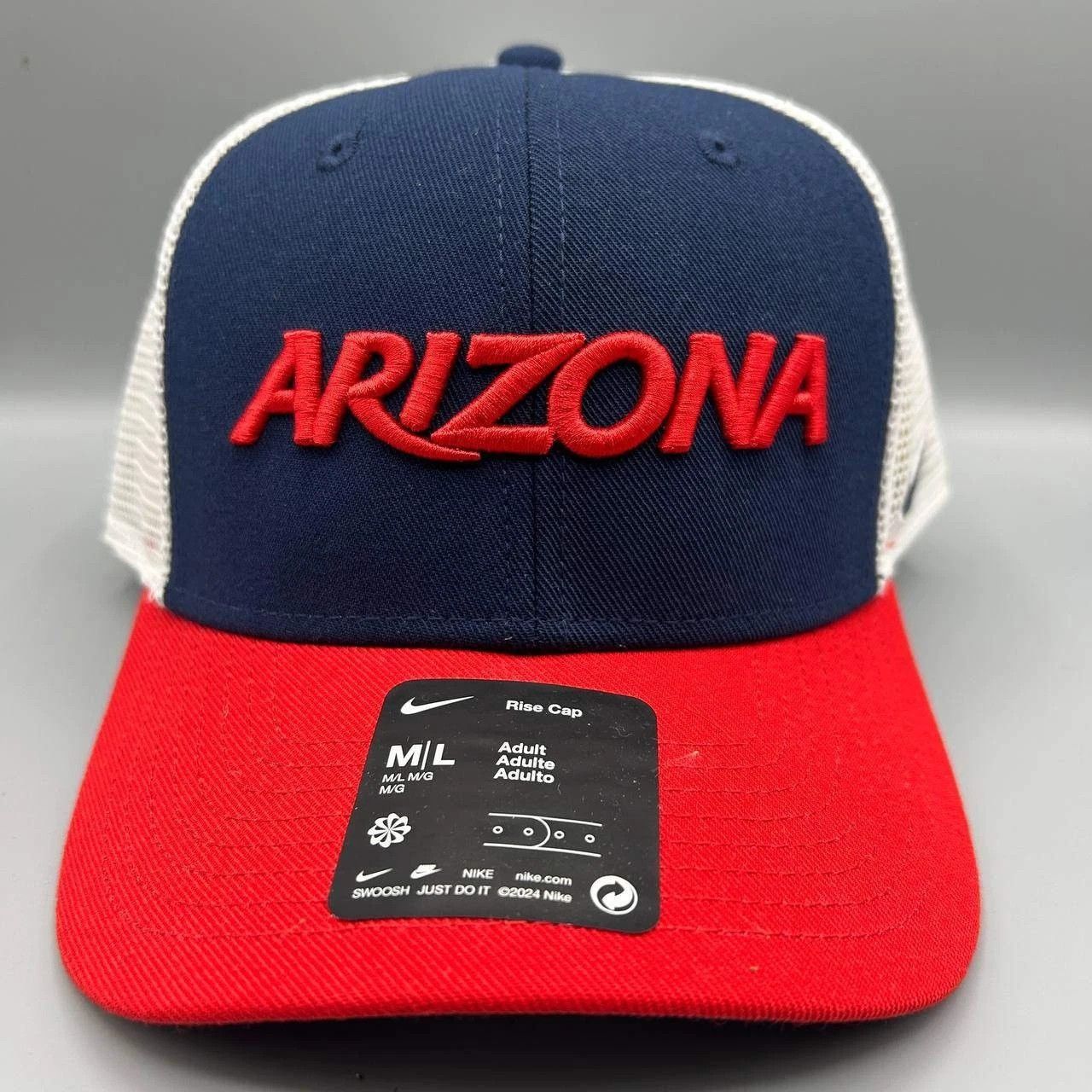 Nike Arizona Wildcats x Nike Rise Trucker Hat Men M-L Snap Back Size ONE SIZE - 1 Thumbnail