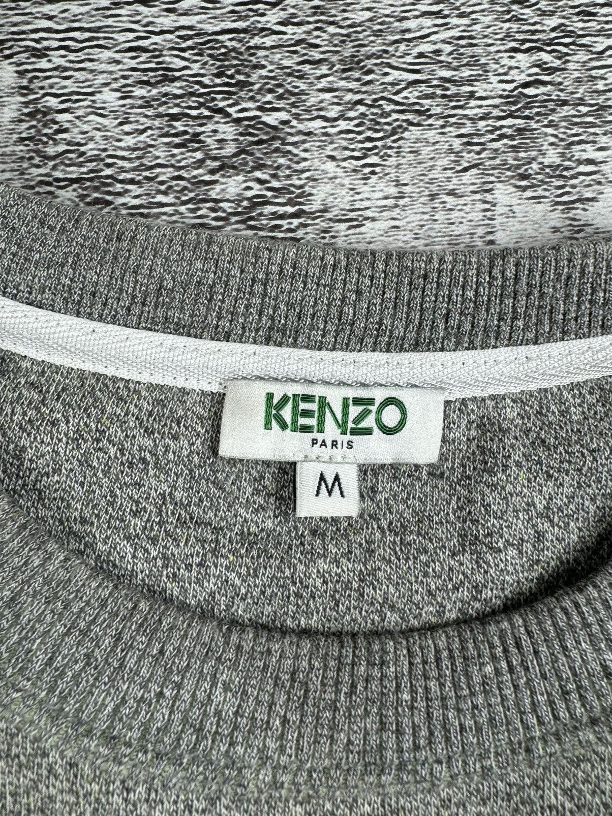 Kenzo Kenzo Paris Grey Melange Knit House Of Reggae Sweatshirt Size US M / EU 48-50 / 2 - 9 Thumbnail
