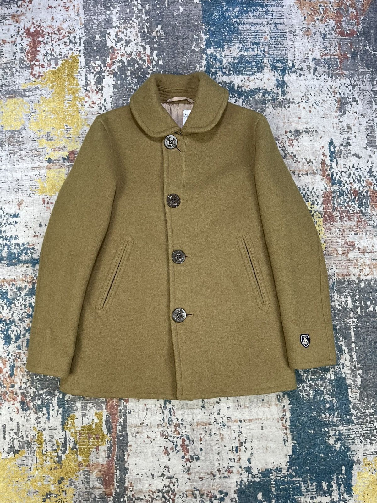 Orcival Orcival Melton Wool Single Breasted Peacoat Size XS / US 0-2 / IT 36-38 - 7 Thumbnail