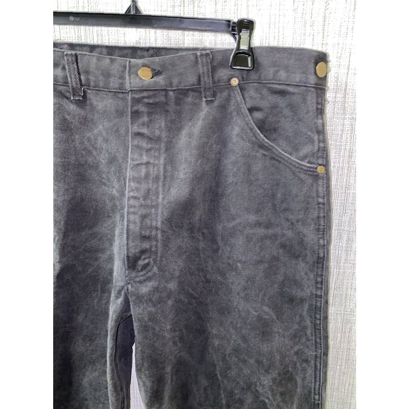 Vintage VINTAGE Key Denim Jeans Size 38x30 Black USA Made Mens Size US 38 / EU 54 - 2 Thumbnail