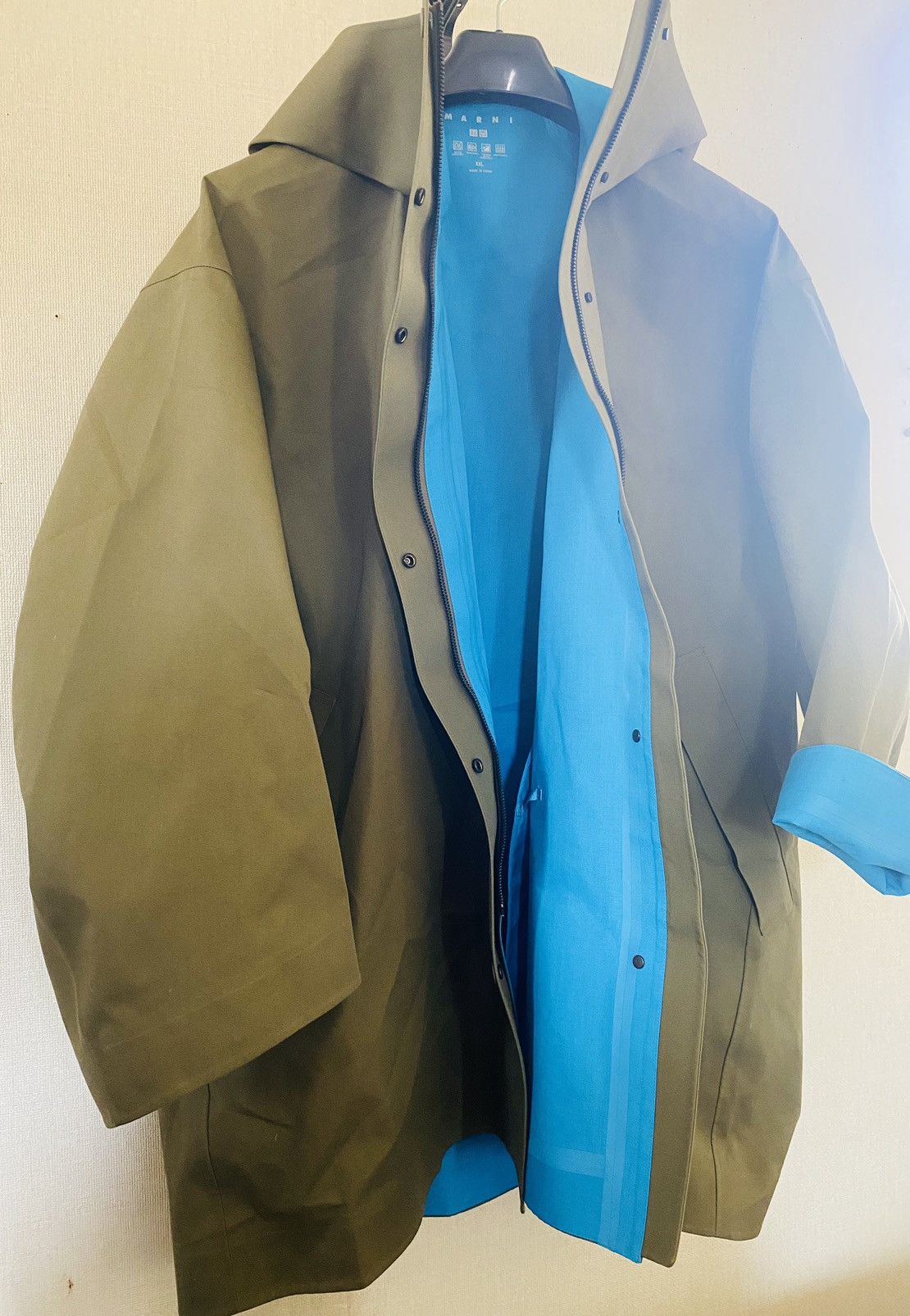 Marni × Uniqlo UNIQLO × MARNI/ Block Tech Half Coat/Olive Size US XXL / EU 58 / 5 - 2 Thumbnail
