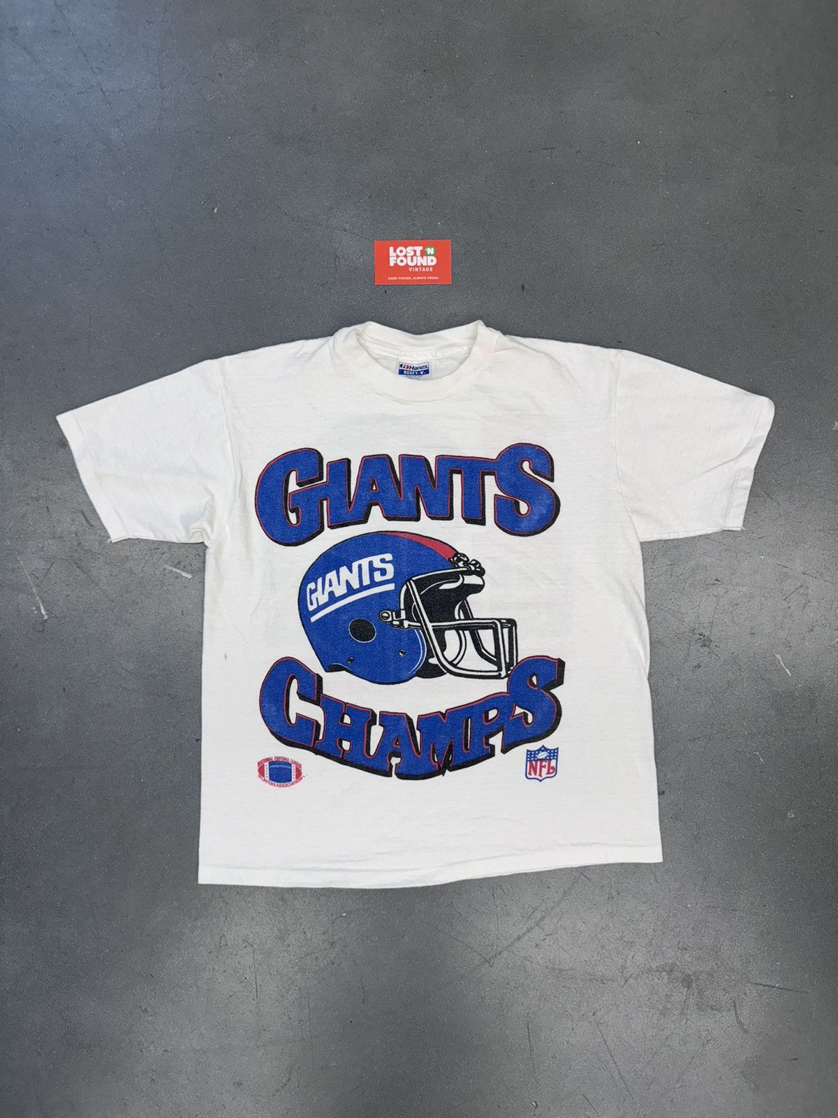 NFL × Vintage ‘90s Vintage NFL New York Giants Touchdown Club Tee Size US L / EU 52-54 / 3 - 1 Thumbnail