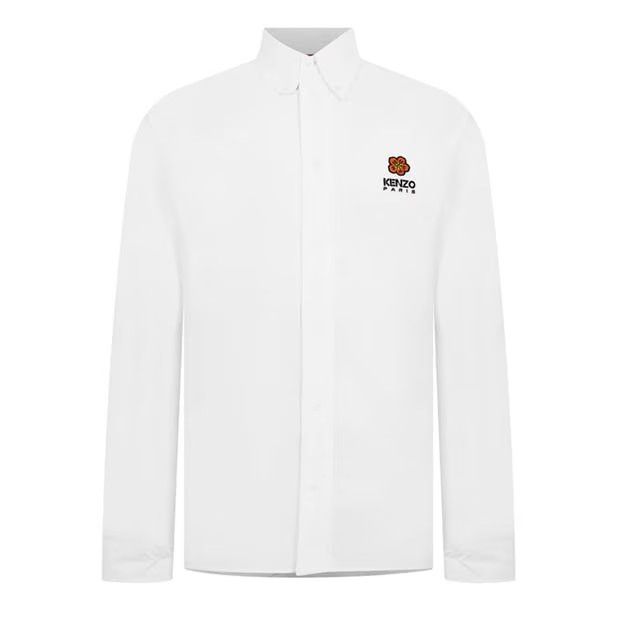 image of Kenzo O1G2R1Mq0424 Boke Flower Shirts In White, Men's (Size Medium)