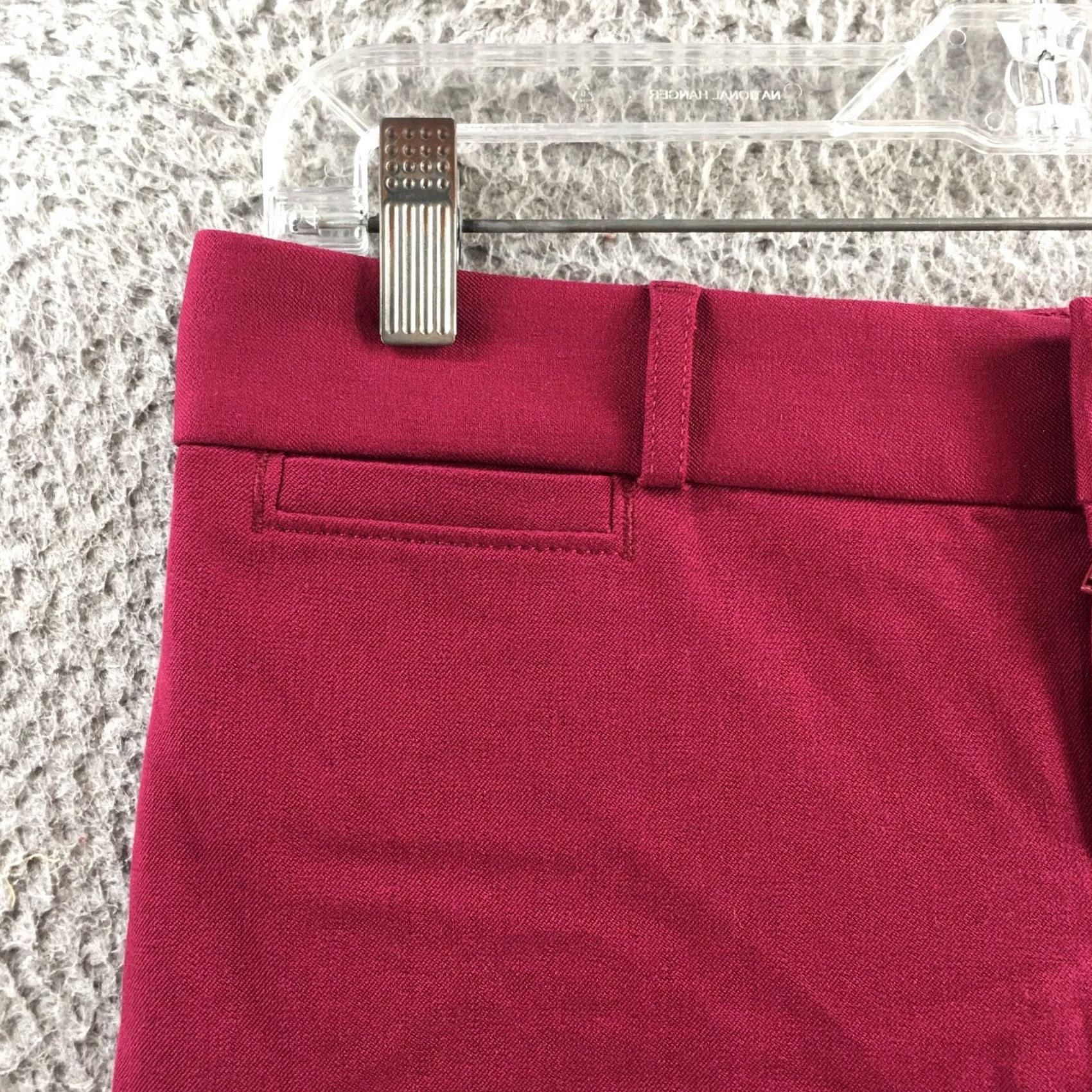 Banana Republic Banana Republic Sloan Dress Pants Womens 0 Burgundy Low Rise Flat Front Zip Pants Mens Womens Size 25" / US 0 / IT 36 - 3 Thumbnail