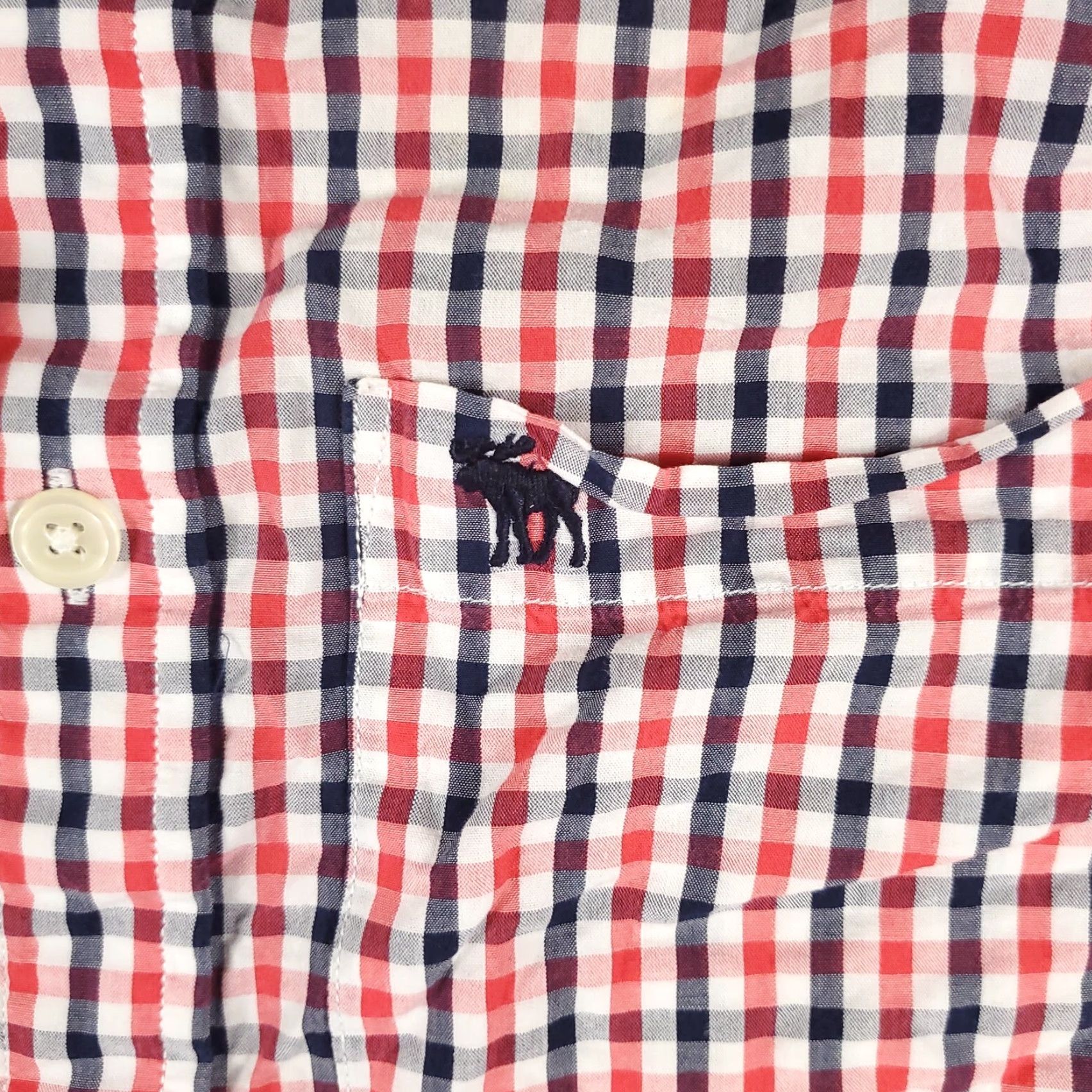 Abercrombie & Fitch Abercrombie & Fitch Men's Small Blue Red Check Casual Button-Up Shirt Long Sleeve Size US S / EU 44-46 / 1 - 2 Thumbnail