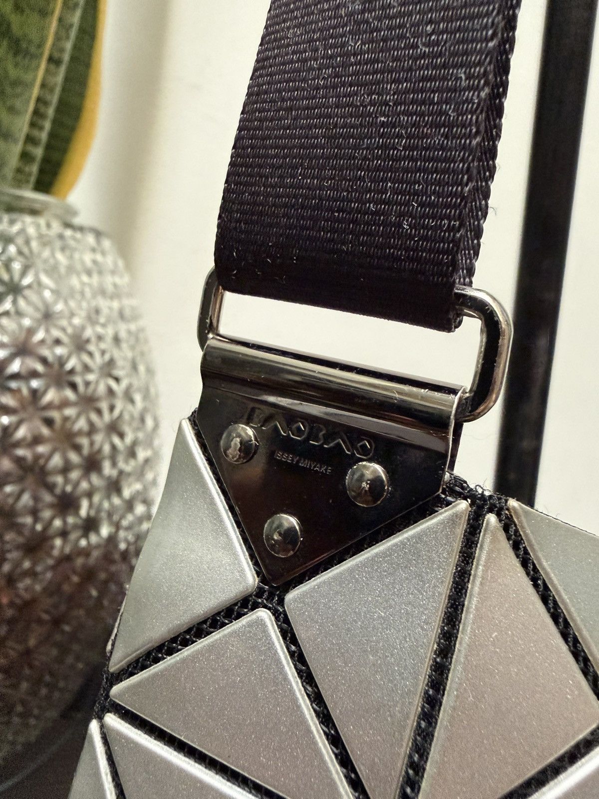 Issey Miyake Bao Bao Vintage Bao Bao Issey Miyake Silver Crossbody Bag Size ONE SIZE - 6 Thumbnail