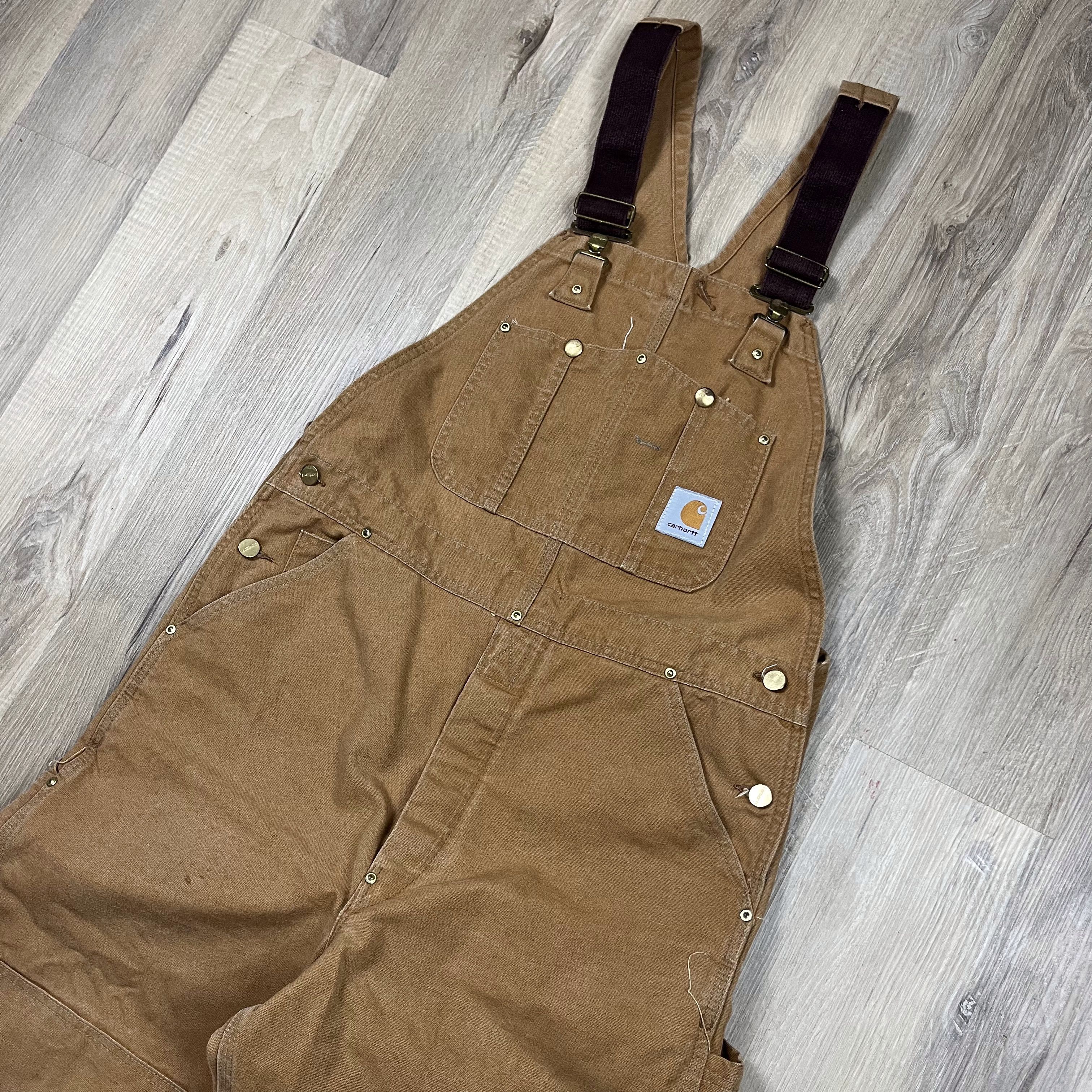 Carhartt Carhartt Overalls 36x30 Duck Canvas Brown Double Knee Size US 36 / EU 52 - 1 Thumbnail