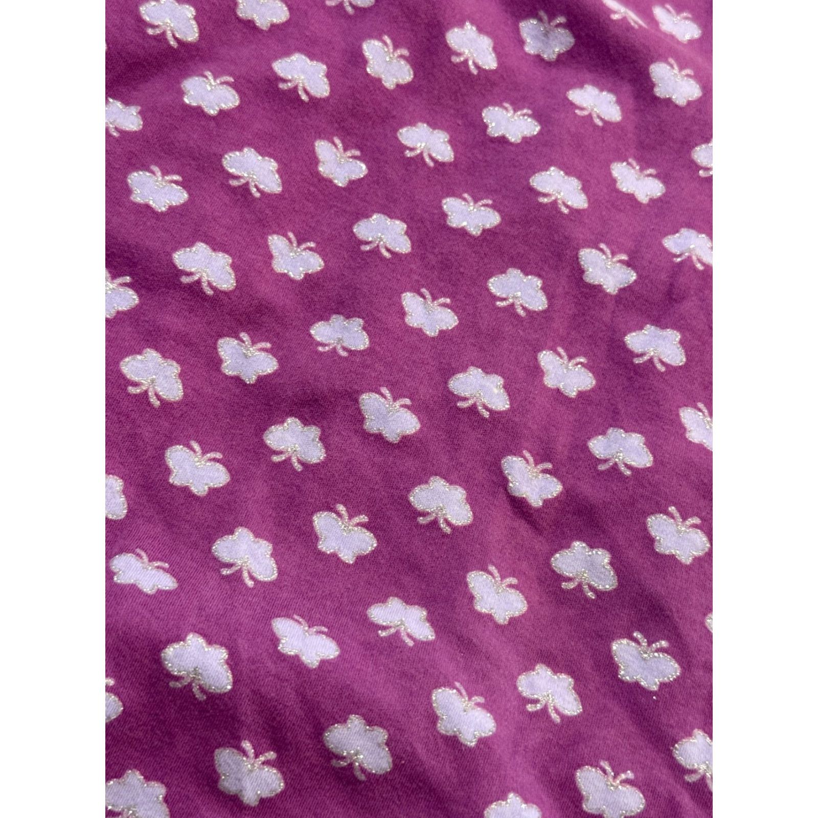 Vintage Aspen Lane Robe Women S/M Purple White Butterflies Tie Waist Size ONE SIZE - 5 Thumbnail