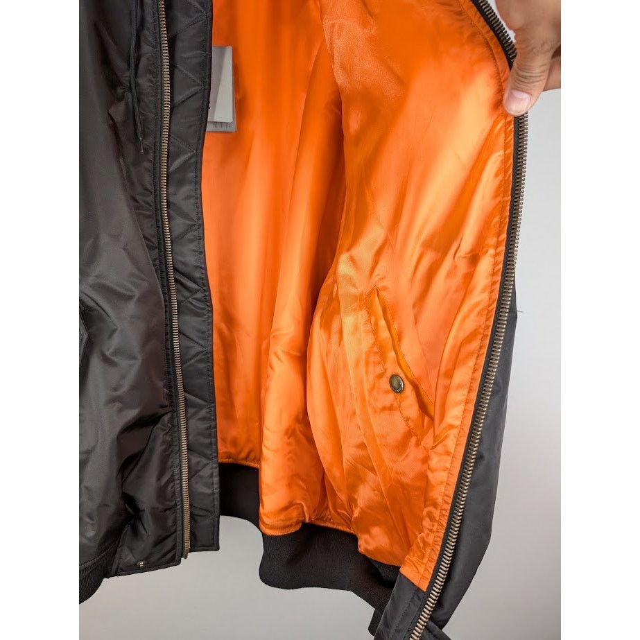Balenciaga o1rshd1 Bomber Nylon In Black Size US L / EU 52-54 / 3 - 10 Thumbnail