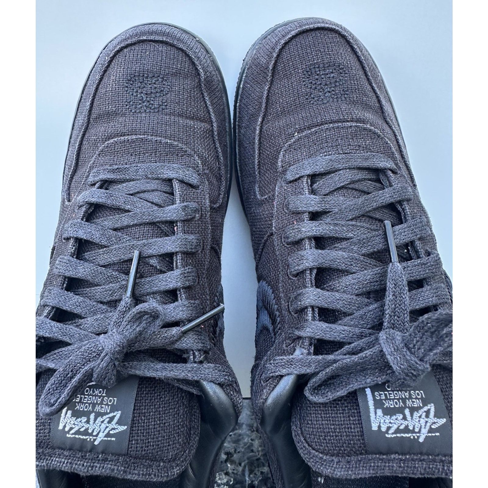 Nike Stussy x Nike Air Force 1 Low Triple Black (VNDS) - Size 12 Size US 12 / EU 45 - 5 Thumbnail
