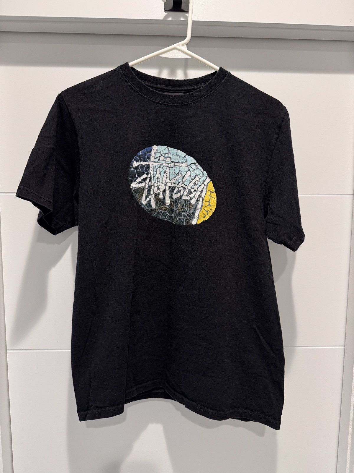 Stussy Stussy Mens Mosaic Tee Black Size S Small (fits XS) Size US S / EU 44-46 / 1 - 1 Thumbnail