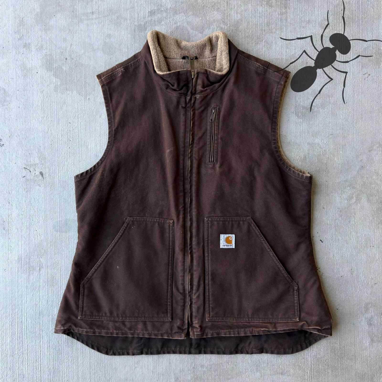 Carhartt × Vintage Carhartt WOMENS brown work wear vest Size US S / EU 44-46 / 1 - 1 Thumbnail