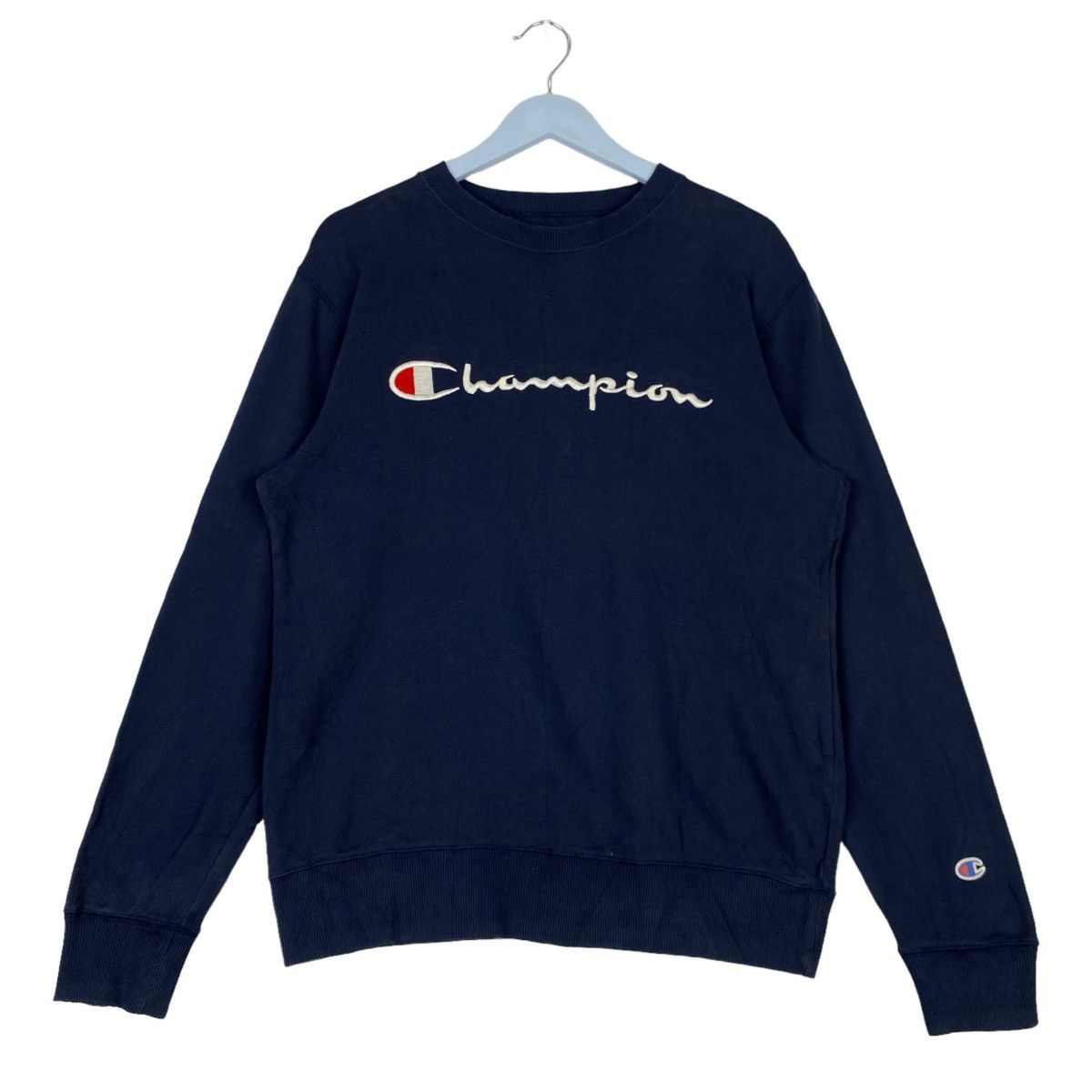 Champion × Vintage Vintage Champion Embroidered Logo Crewneck Sweatshirt Size US M / EU 48-50 / 2 - 1 Thumbnail