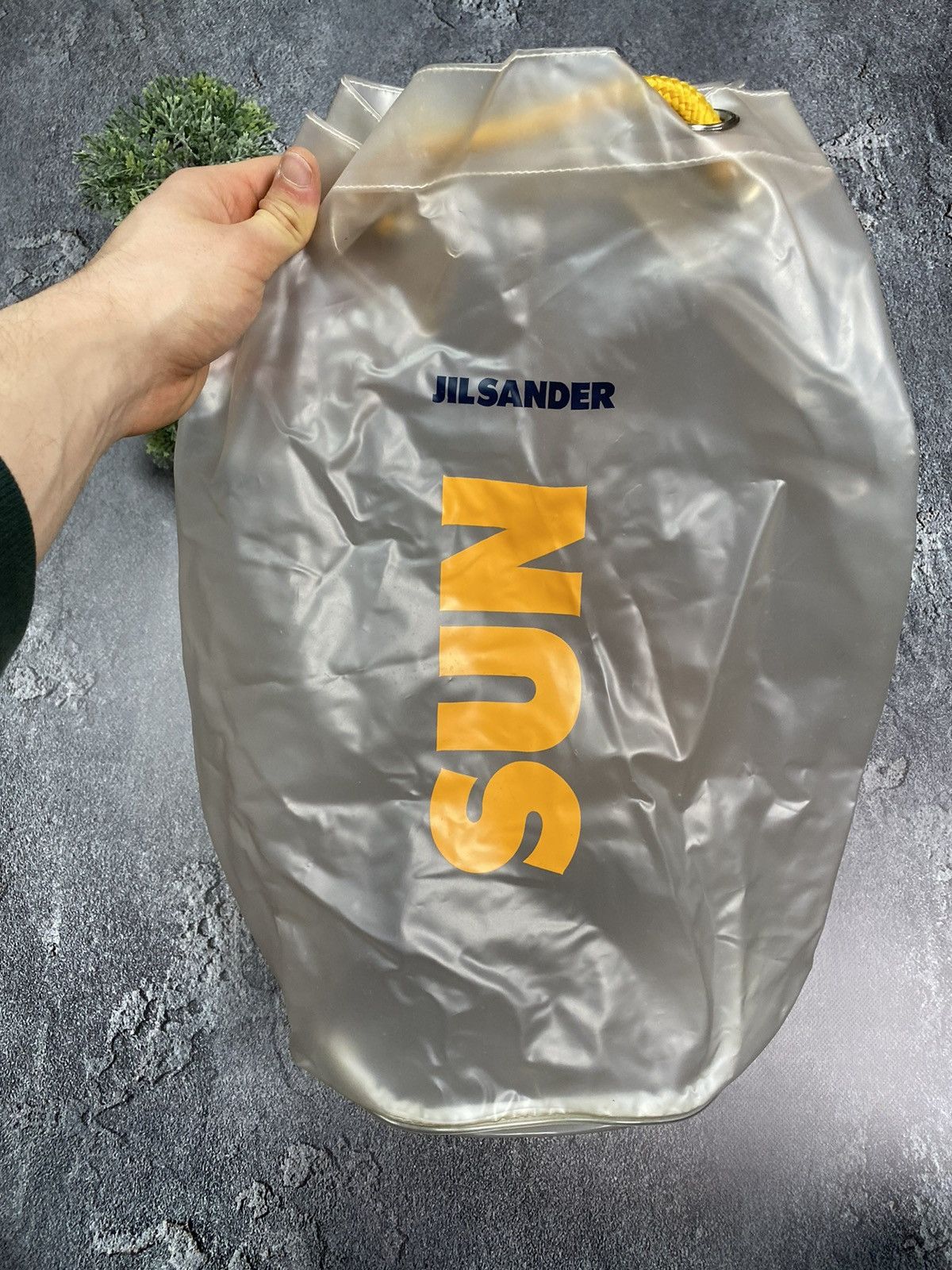 Jil Sander Jil Sander SUN Fragrance Transparent Drawstring Beach Bag Size ONE SIZE - 22 Thumbnail