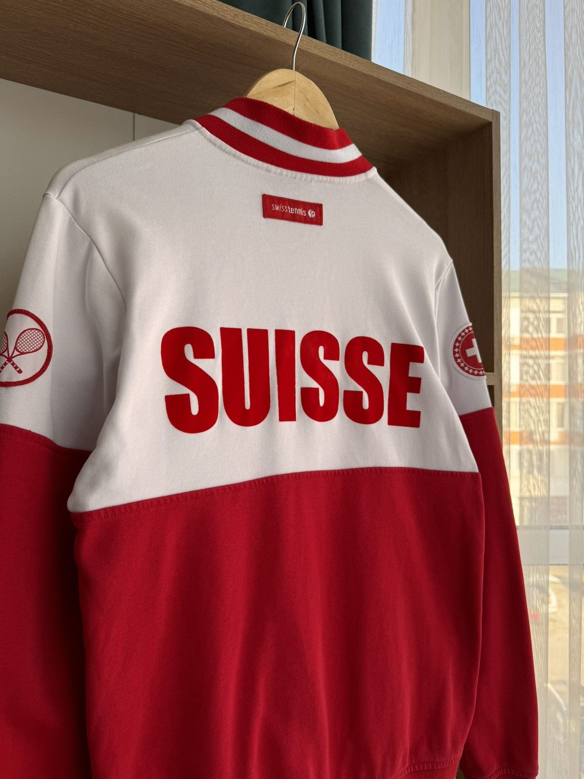 Vintage Vintage Suisse Tennis Roger Federer RF National Zip Hoodie Size US S / EU 44-46 / 1 - 14 Thumbnail