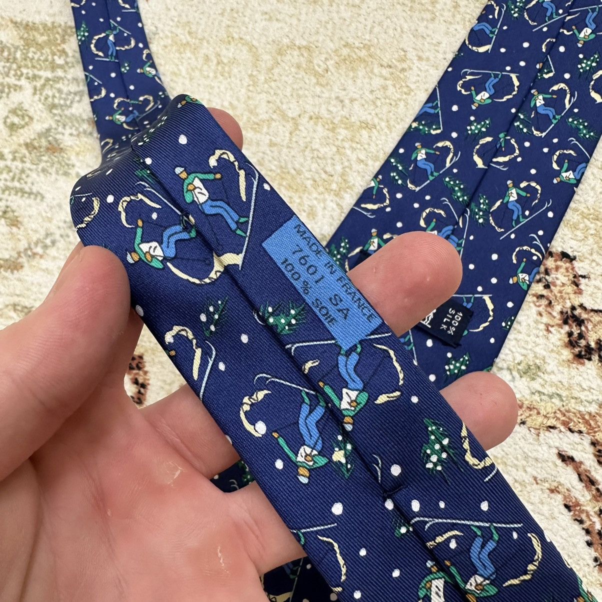 Hermes Vintage Tie Hermes Paris Silk Rare Collection Streetwear Y2K Size ONE SIZE - 7 Thumbnail