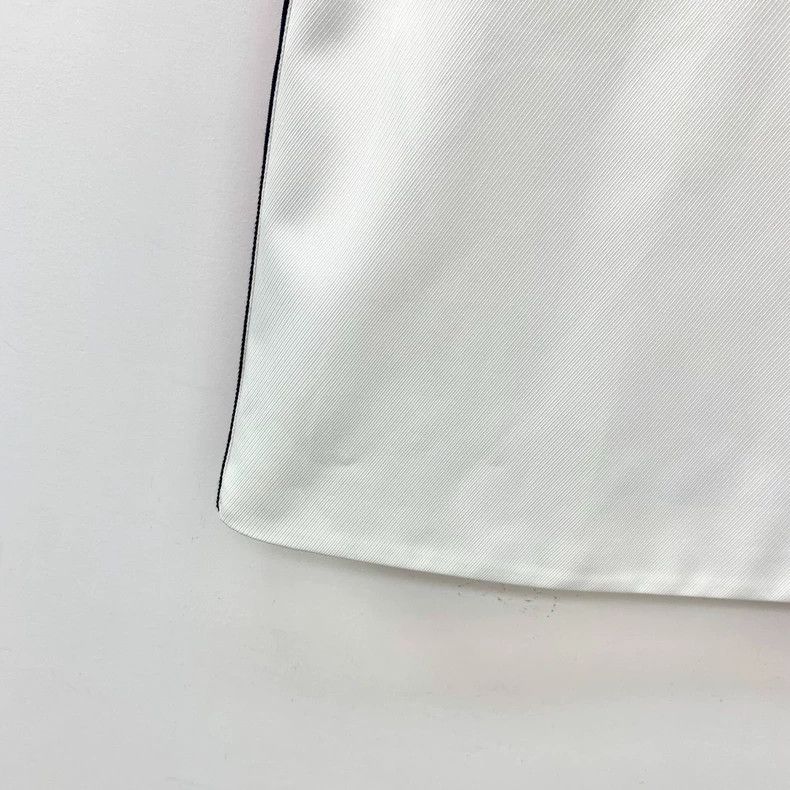 Gucci Gucci 23 white side striped webbing logo embroidered cotto Size 26" / US 2 / IT 38 - 4 Thumbnail