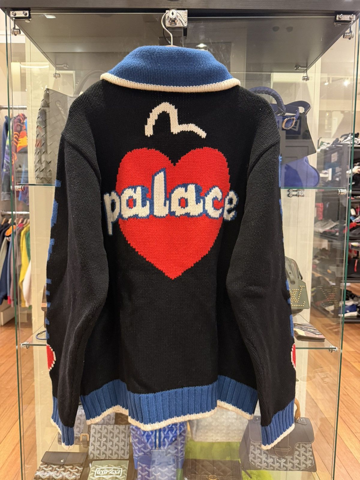 Evisu × Palace Palace Evisu Zip Up Knit Sweater Size US XXL / EU 58 / 5 - 2 Thumbnail