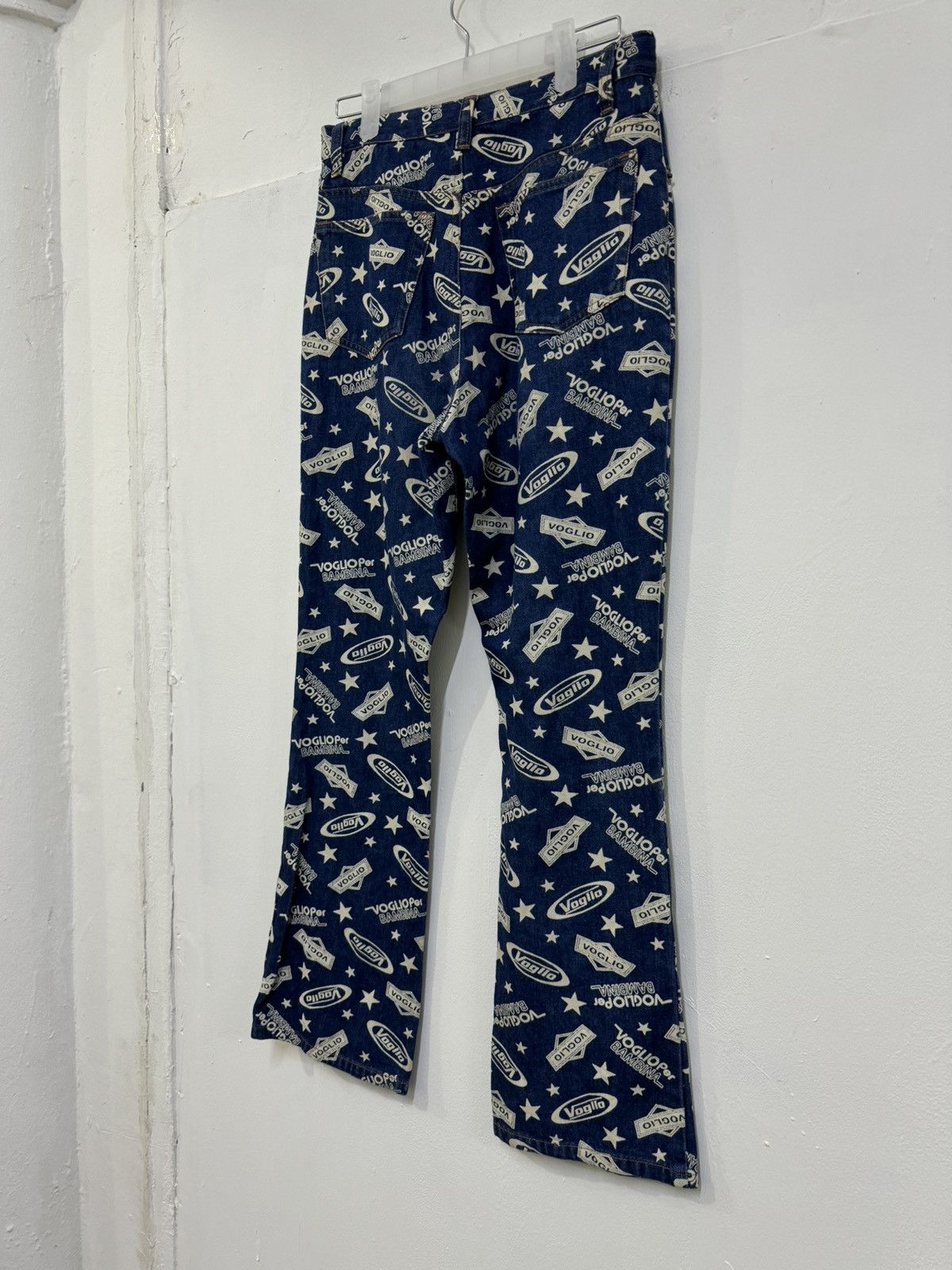 Hysteric Glamour VINTAGE FULL PRINTED FLARE DENIM VOGLIA JEANS Size US 29 - 8 Thumbnail