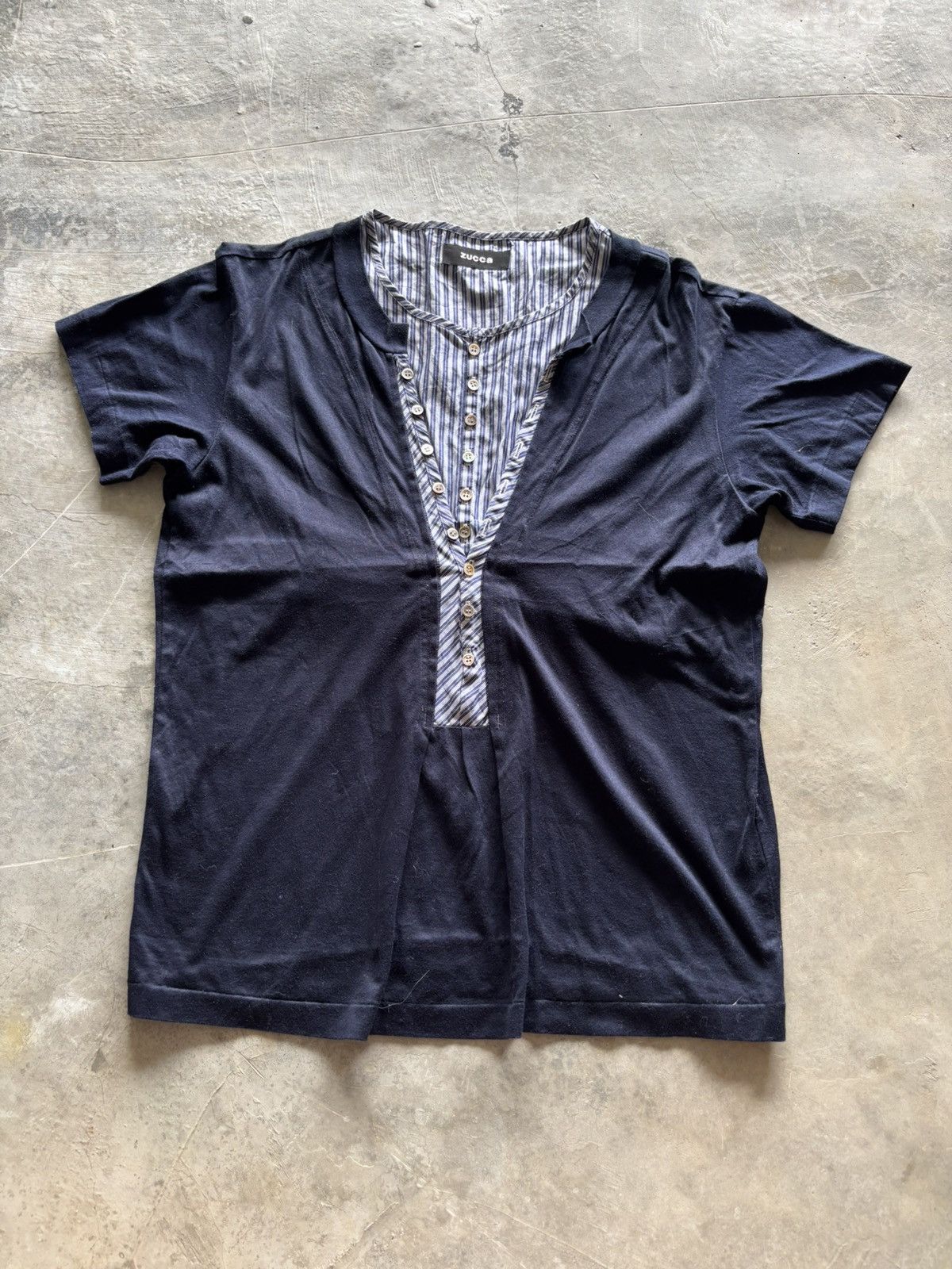 CABANE de ZUCCa × Designer × Zucca vintage zucca multi button style shirt Size L / US 10 / IT 46 - 1 Thumbnail