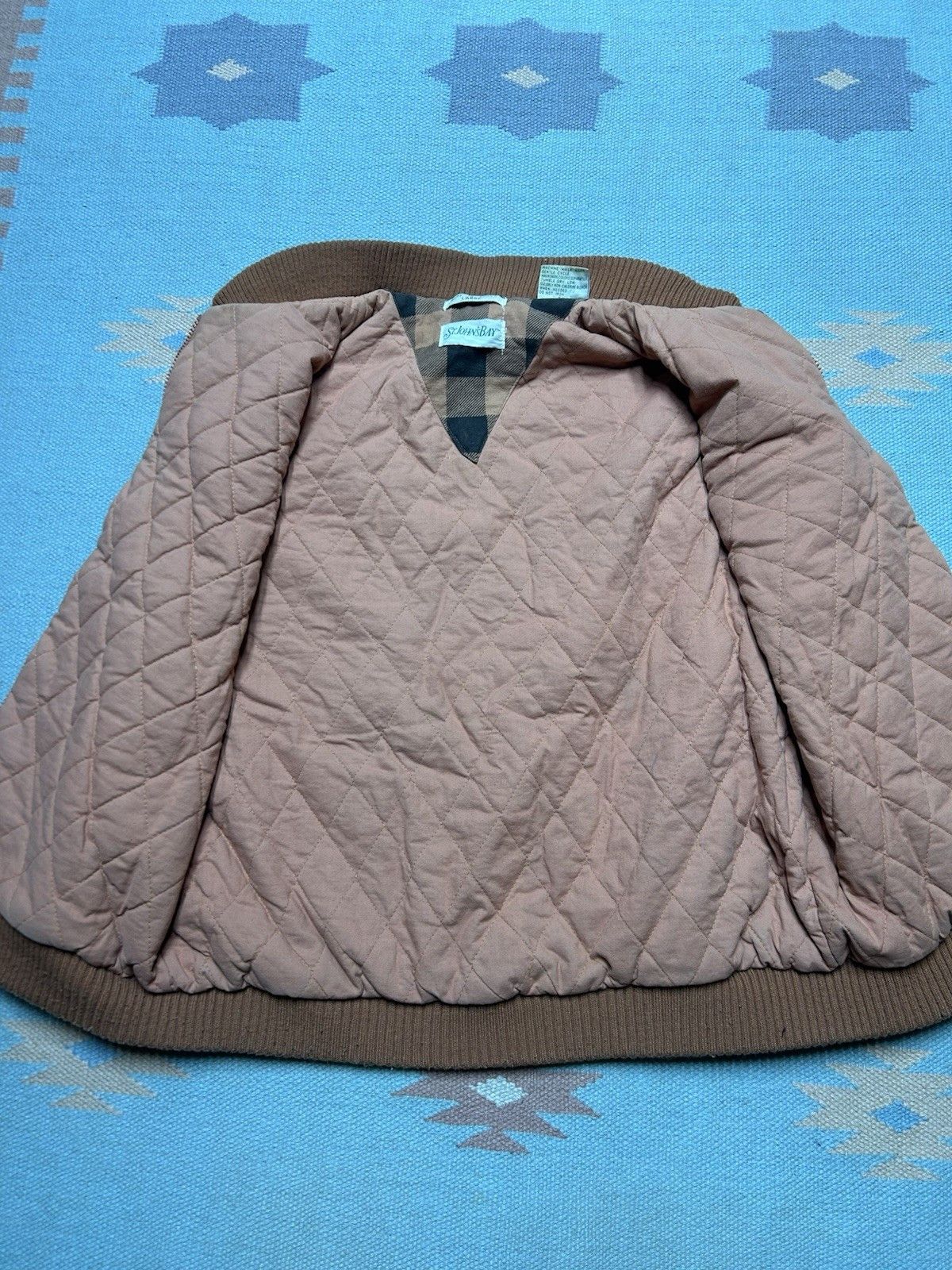 Vintage St. John’s bay corduroy vest jacket quilted burnt orange L Size US L / EU 52-54 / 3 - 6 Thumbnail
