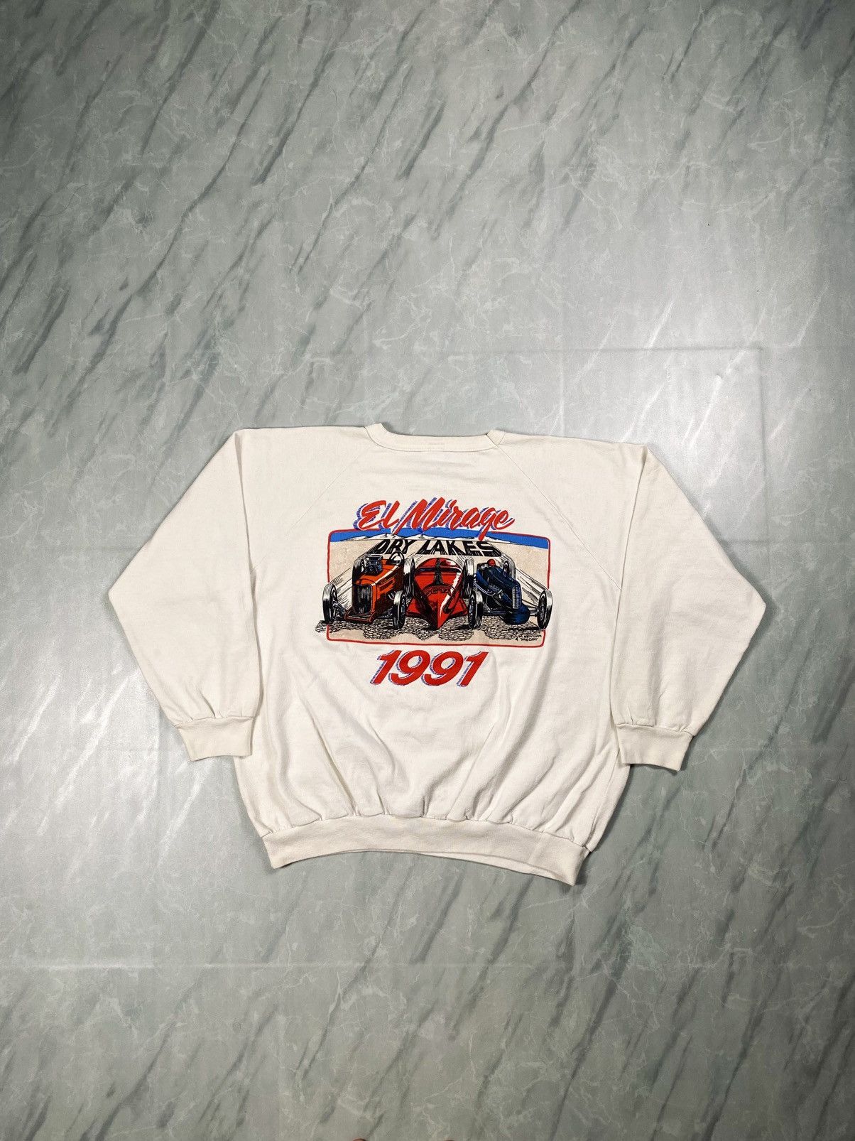 Fox Racing Rare Vintage 1991 Hot Rod El Mirage Dry Lakes Crewneck Size US L / EU 52-54 / 3 - 1 Thumbnail
