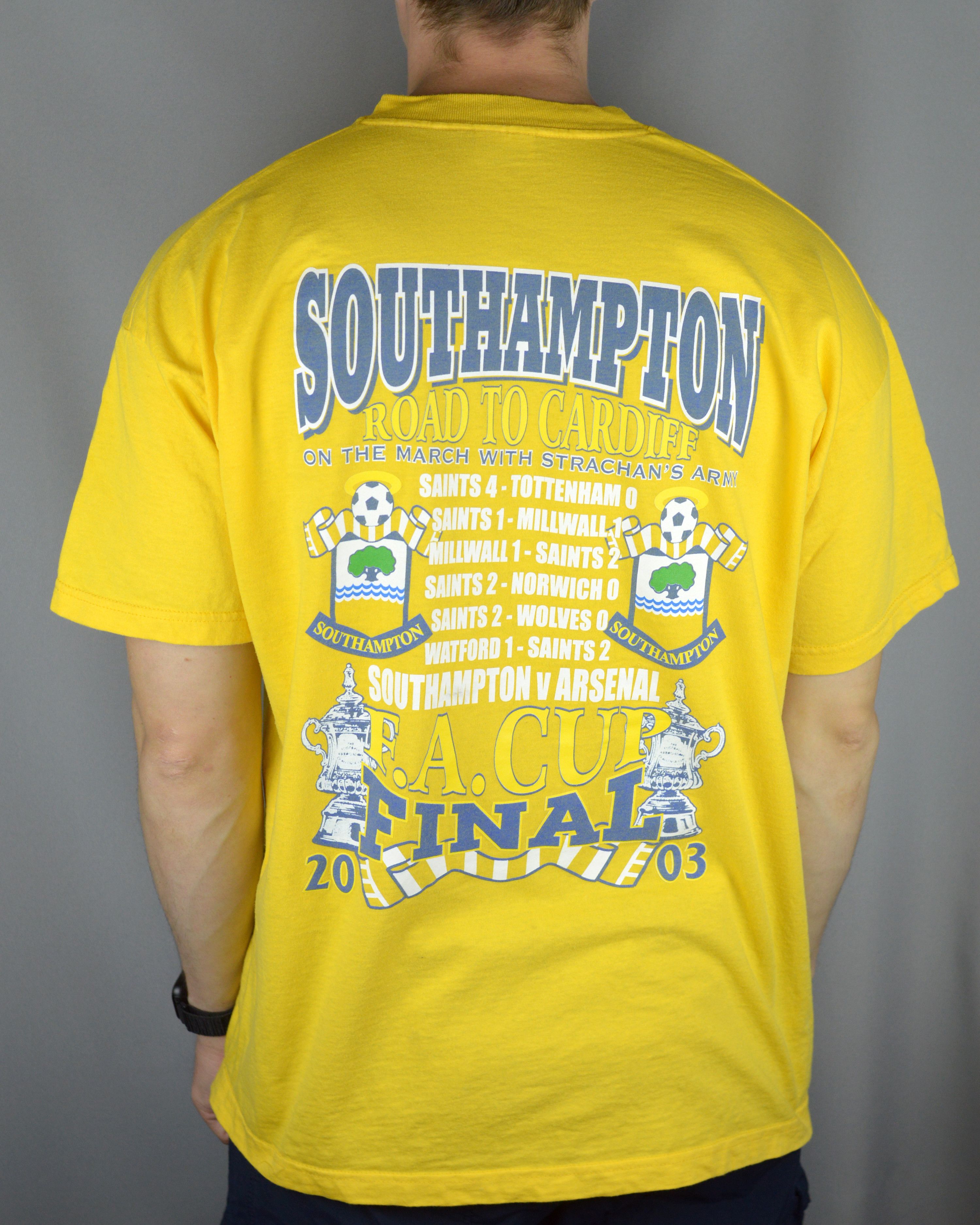 Vintage Vintage Southampton 2003 Final FA Cup t shirt Size US XL / EU 56 / 4 - 2 Thumbnail