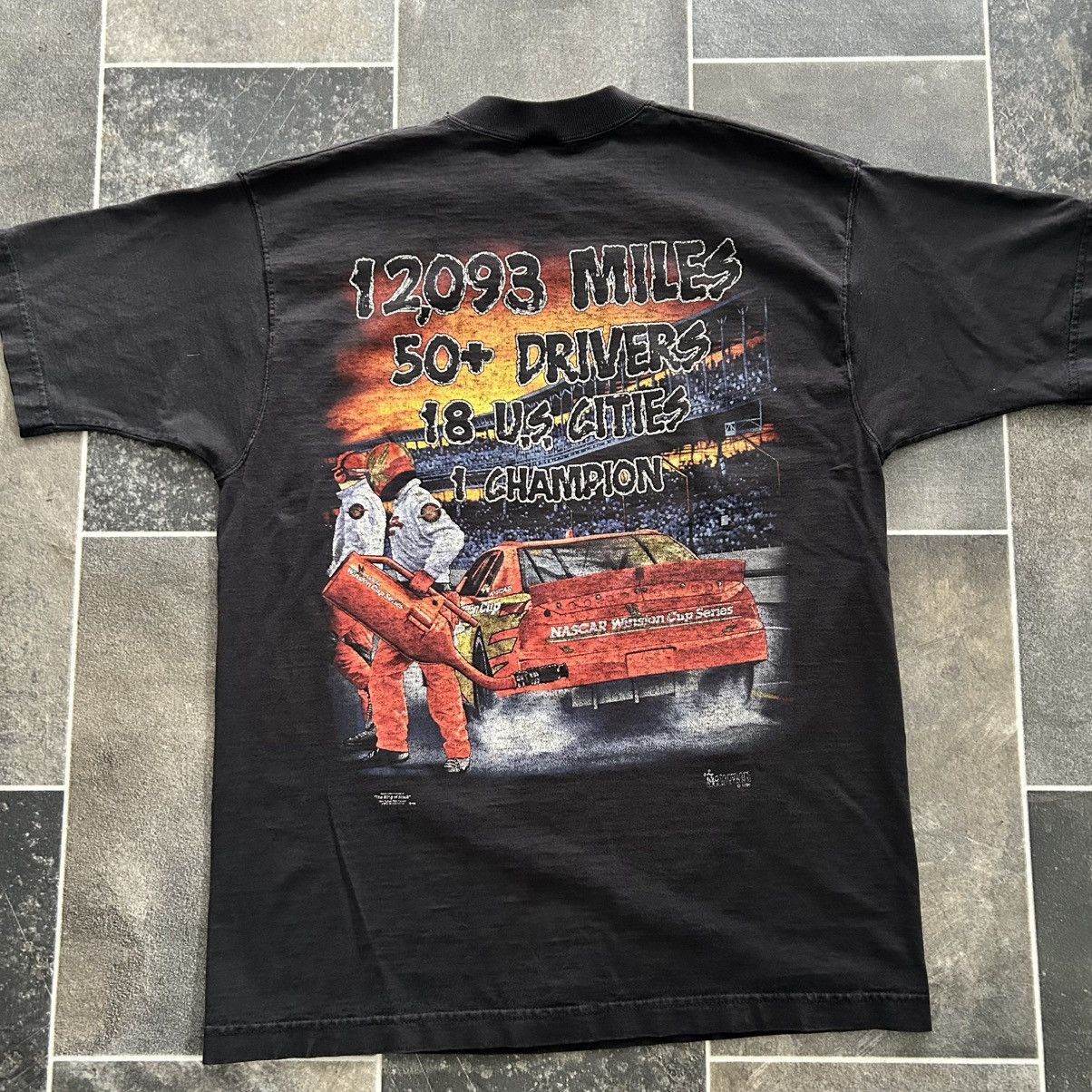 Vintage Vintage 90s Nascar Winston Cup Tee Size US L / EU 52-54 / 3 - 4 Thumbnail