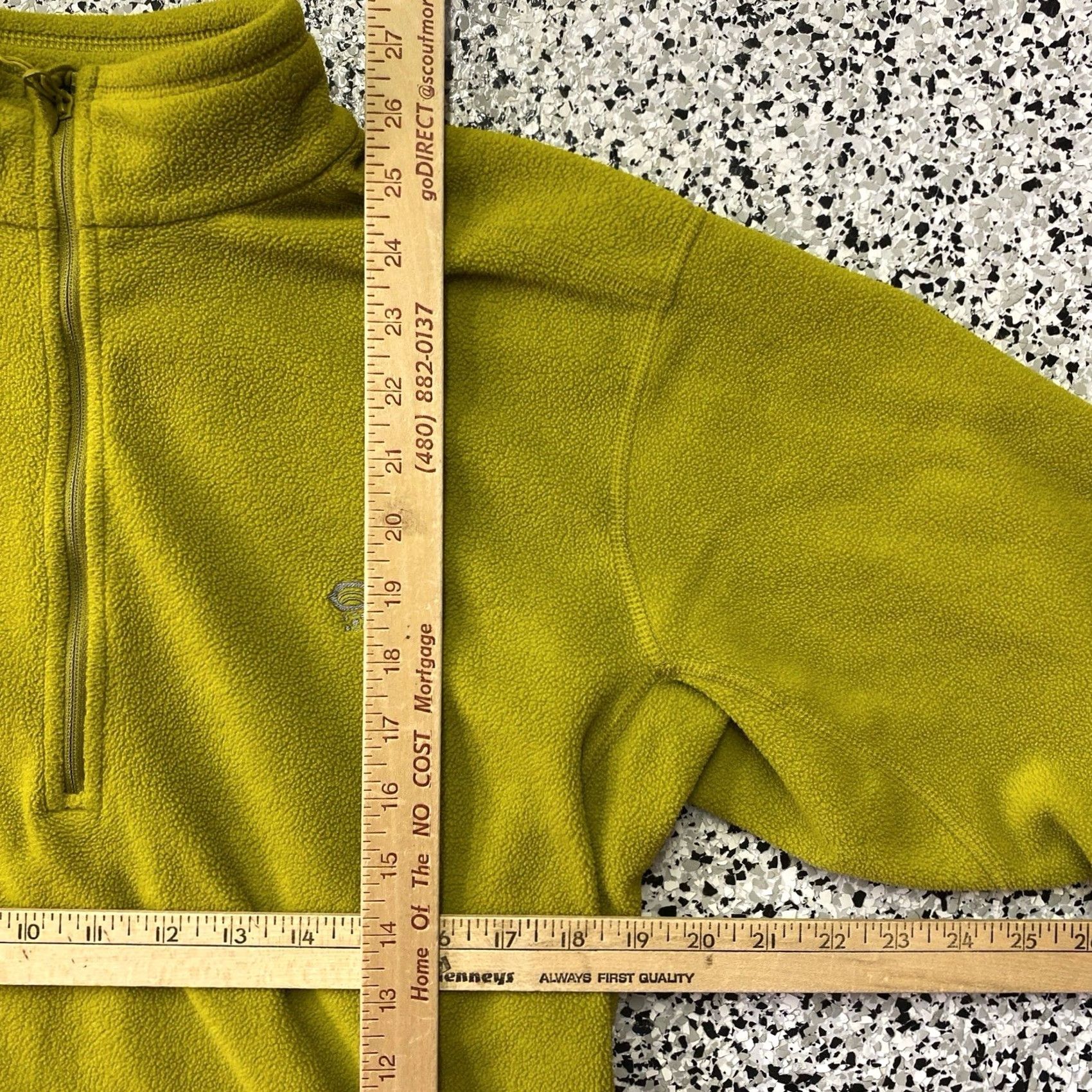 Mountain Hardwear Mountain Hardwear Green Mens MircoFleece 1/4 Zip Sweatshirt Jacket Size Medium Size US M / EU 48-50 / 2 - 2 Thumbnail