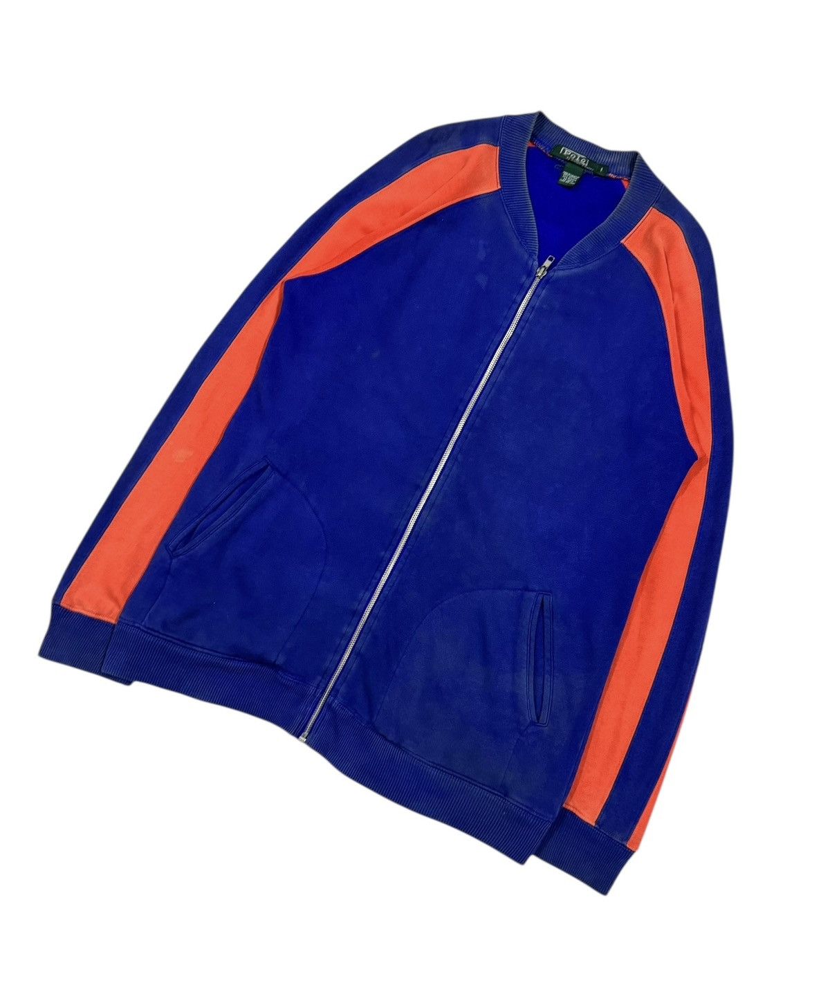 Polo Ralph Lauren × RRL Ralph Lauren × Vintage Vtg🔥90’s Polo Ralph Lauren RPL-91 Bomber Sweater Jacket Size US L / EU 52-54 / 3 - 8 Thumbnail