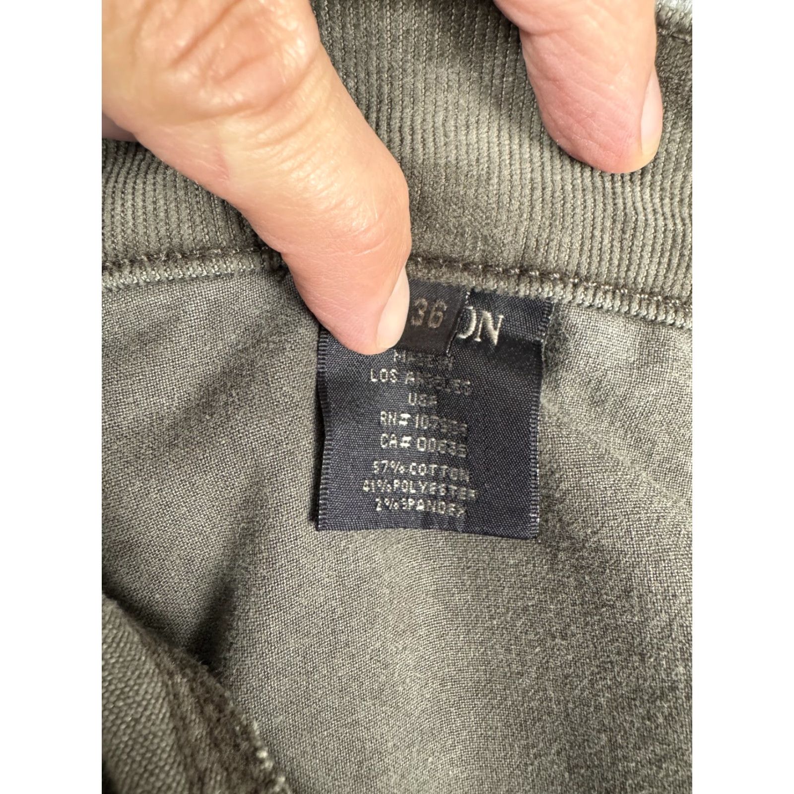 Hudson HUDSON Blake Jeans Mens 36 Olive Green Slim Straight Corduroy Pants Button Fly Jeans Size US 36 / EU 52 - 7 Thumbnail