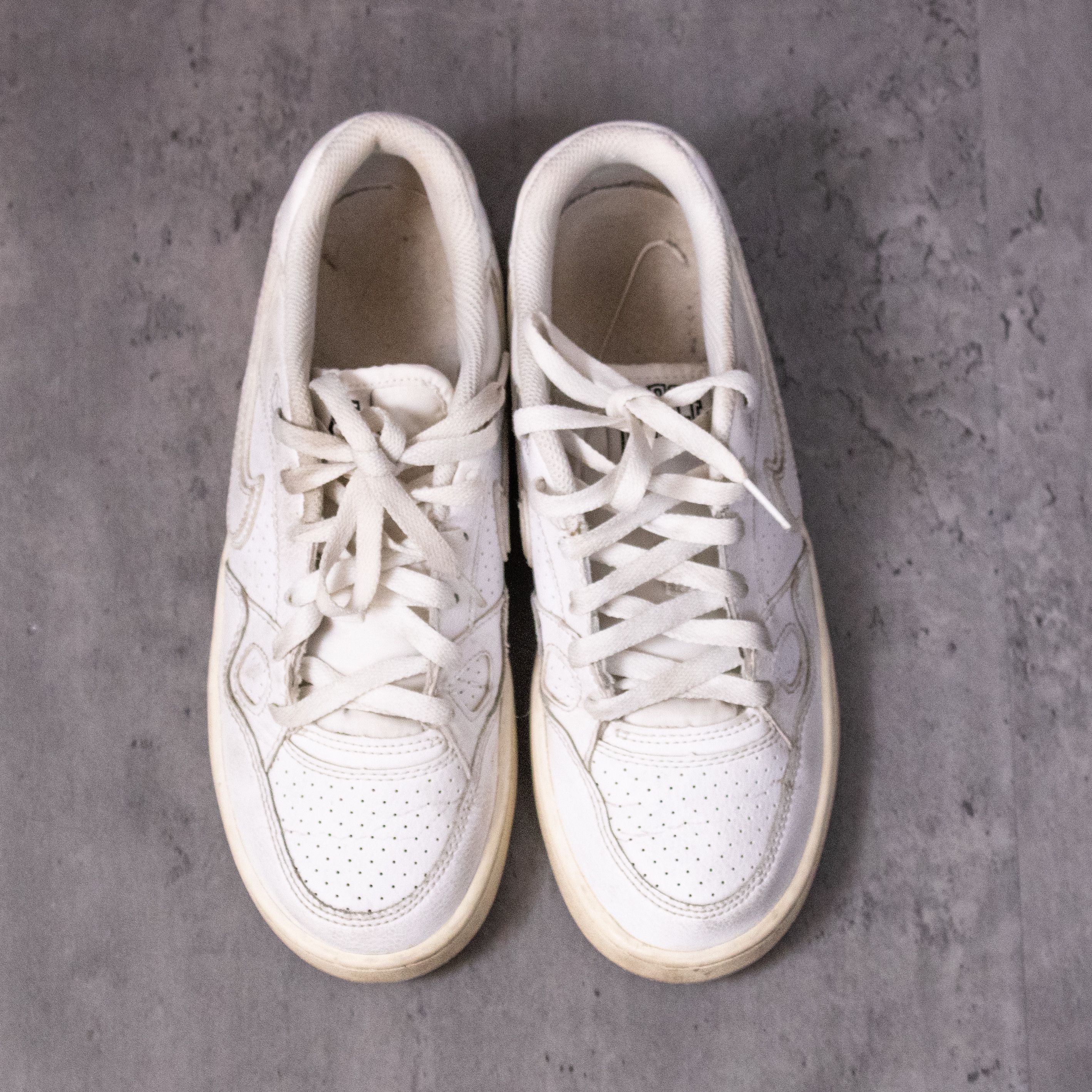 Nike × Vintage Nike Court Forces White Low Top Sneakers Size US 6.5 / EU 39-40 - 3 Thumbnail