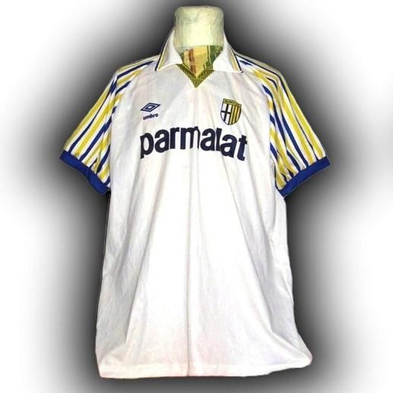 Umbro Fc Parma Italy 1990 1991 Home Shirt Jersey Size US XL / EU 56 / 4 - 1 Thumbnail