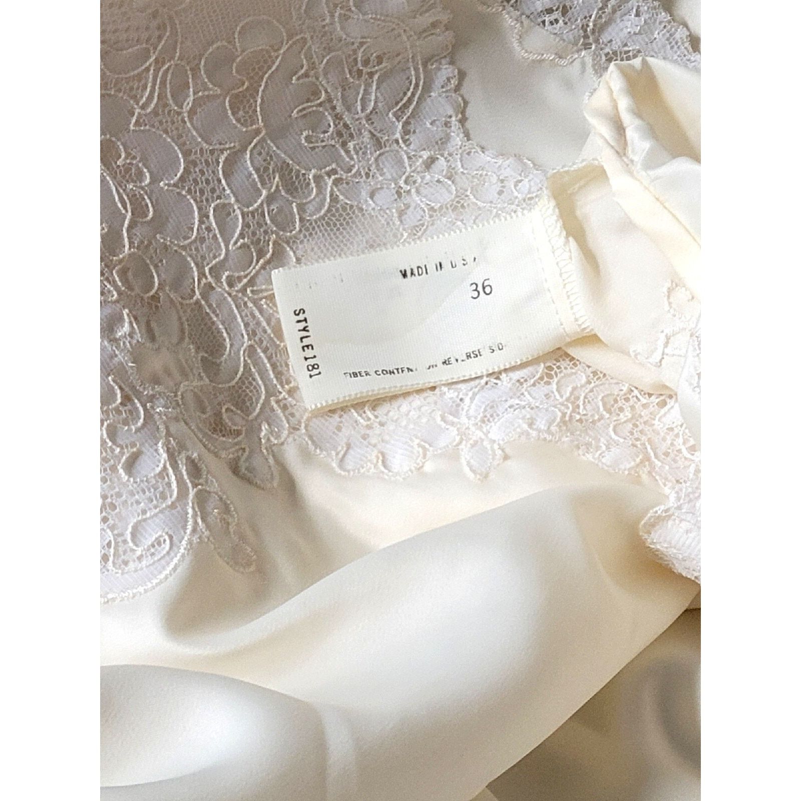 Dior Vintage Christian Dior Silk Blend Nightgown W Lace Size 36 Size ONE SIZE - 22 Thumbnail