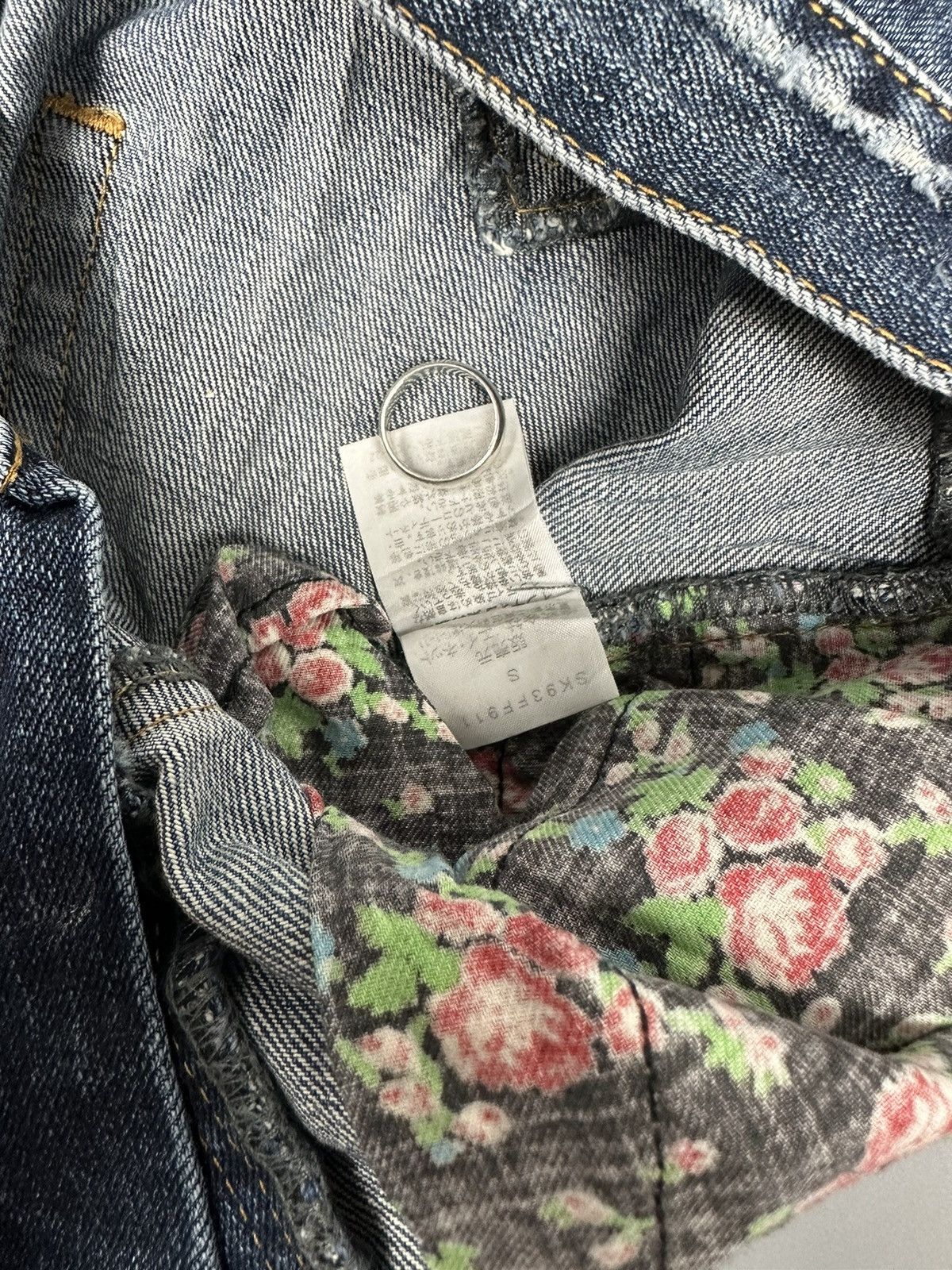 Issey Miyake × Japanese Brand Distressed Sunao Kuwahara Sashiko Boro Denim Size US 31 - 11 Thumbnail